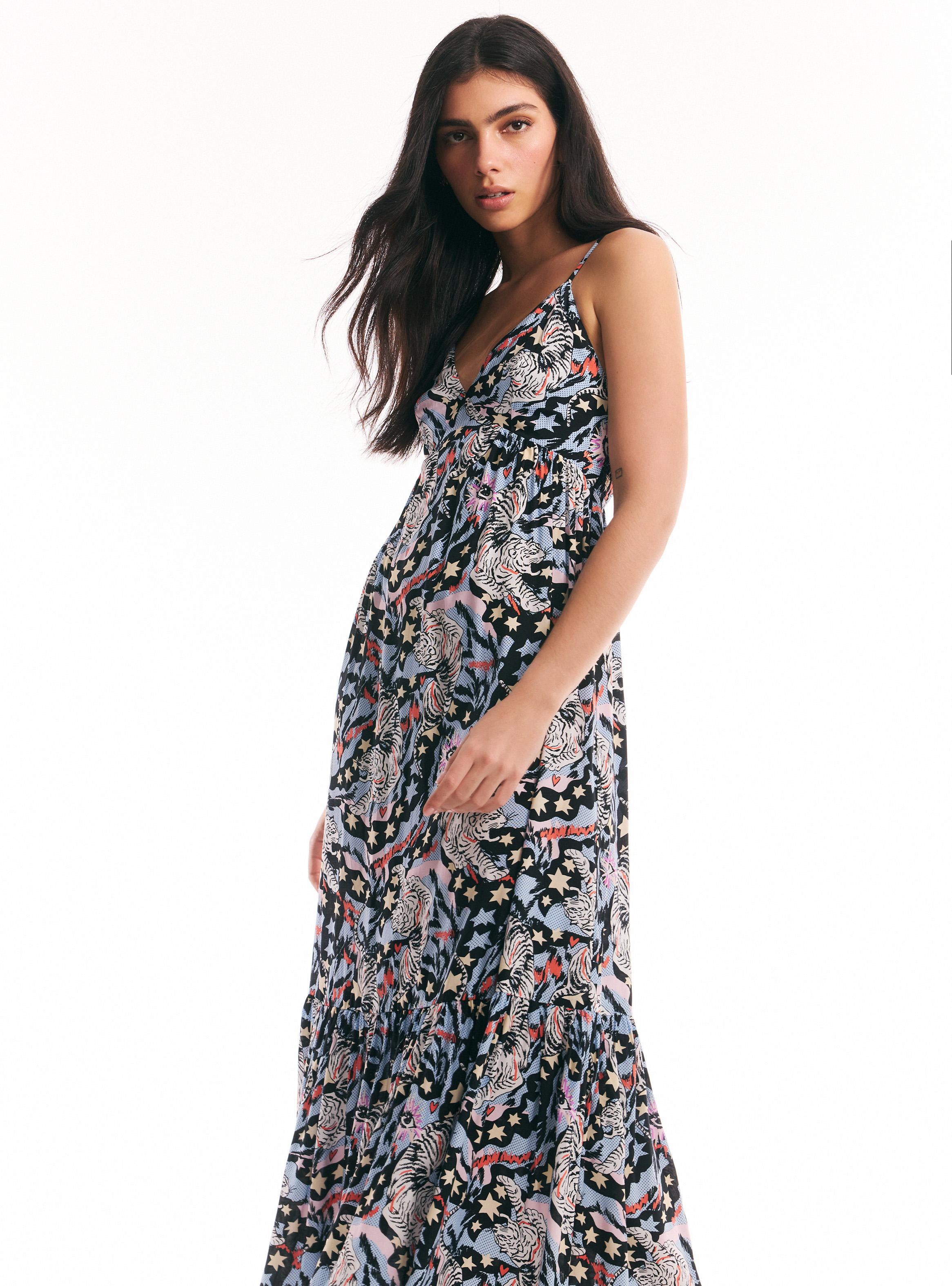 Vestido Básico Estampado-0