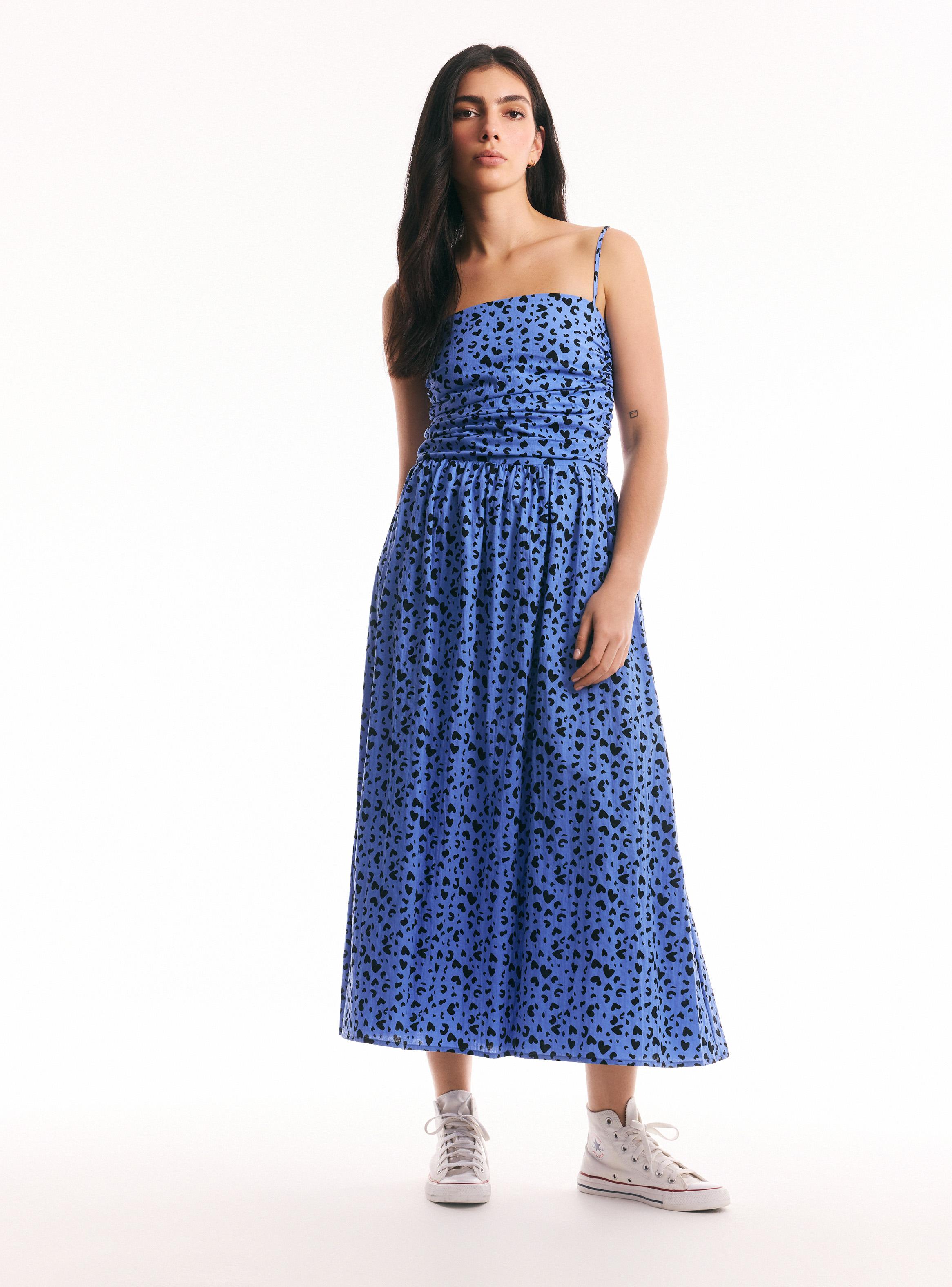 Vestido Estampado Plisado-4