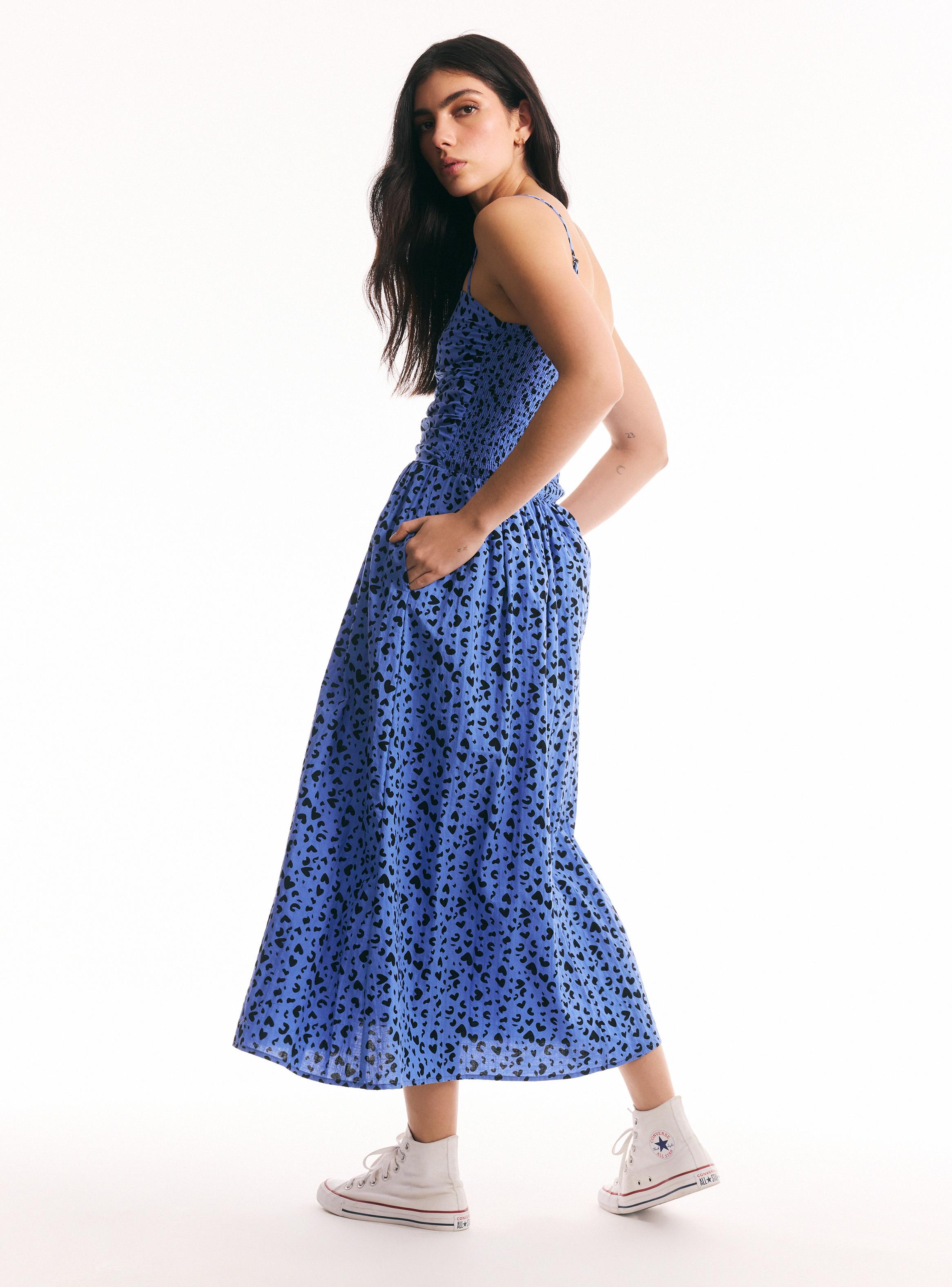 Vestido Estampado Plisado-5