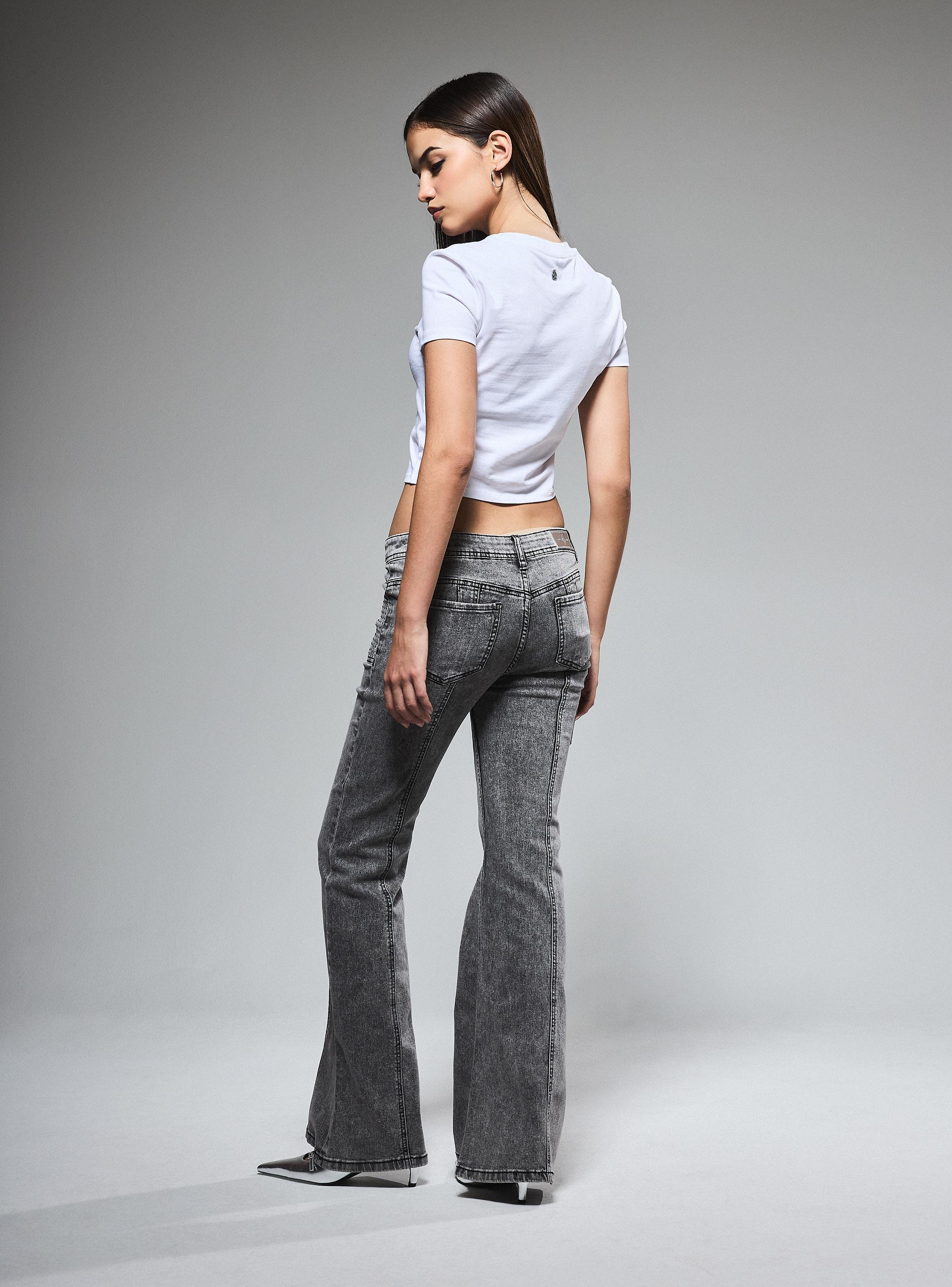 Jeans  Bolsillos Cargo con Strass​-5