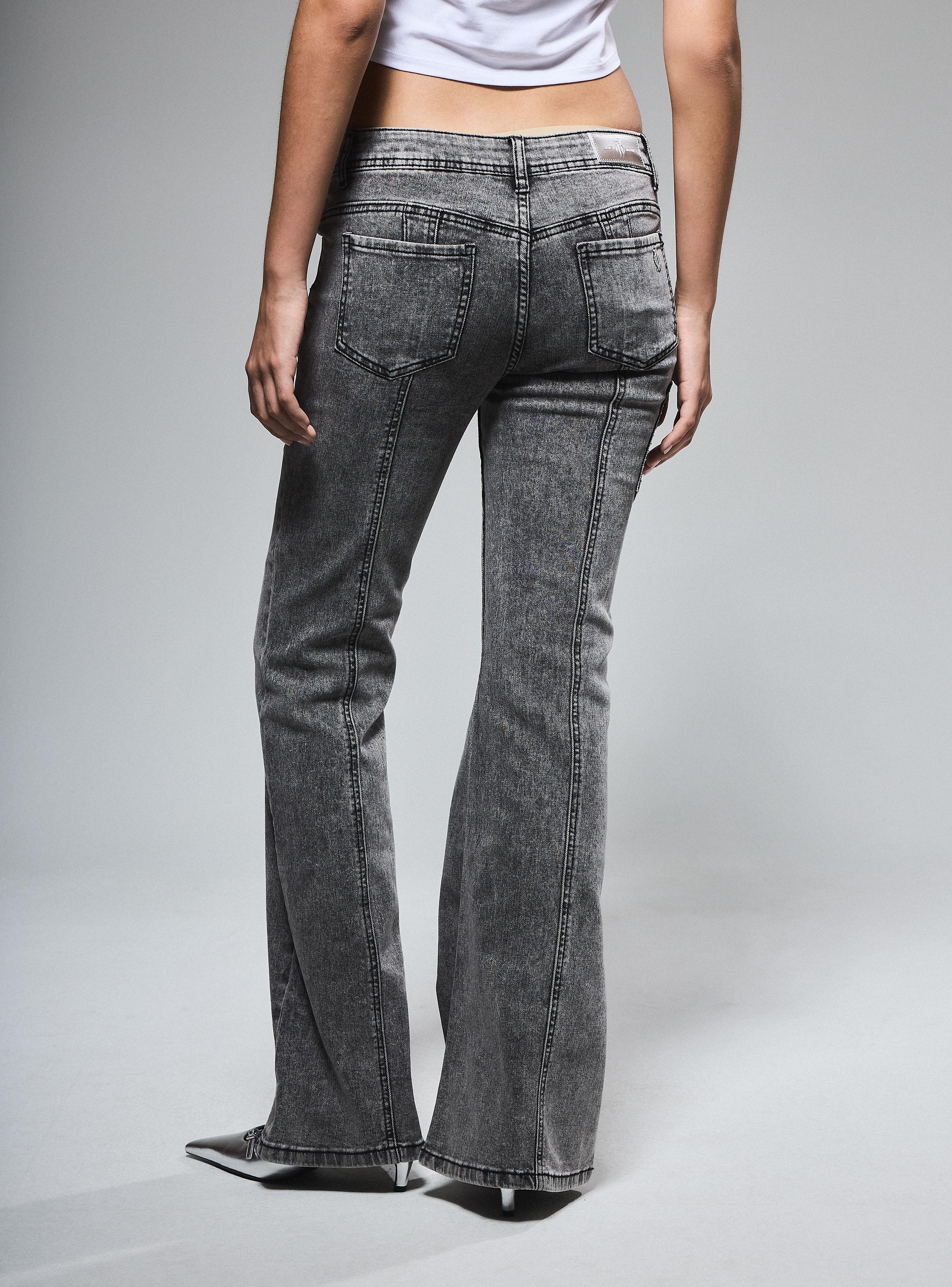 Jeans  Bolsillos Cargo con Strass​-1