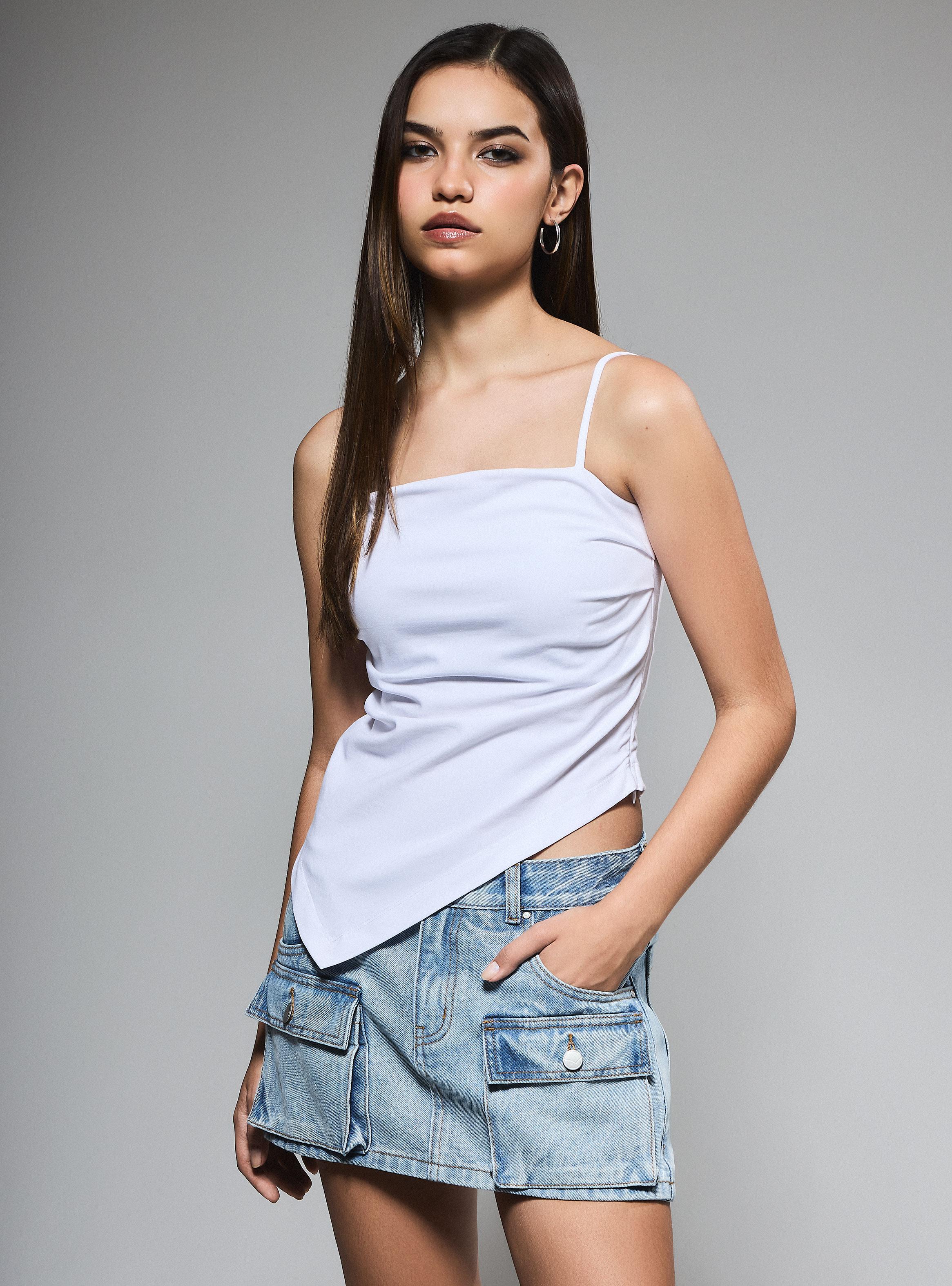 Polera Strapples Asimétrica​-0