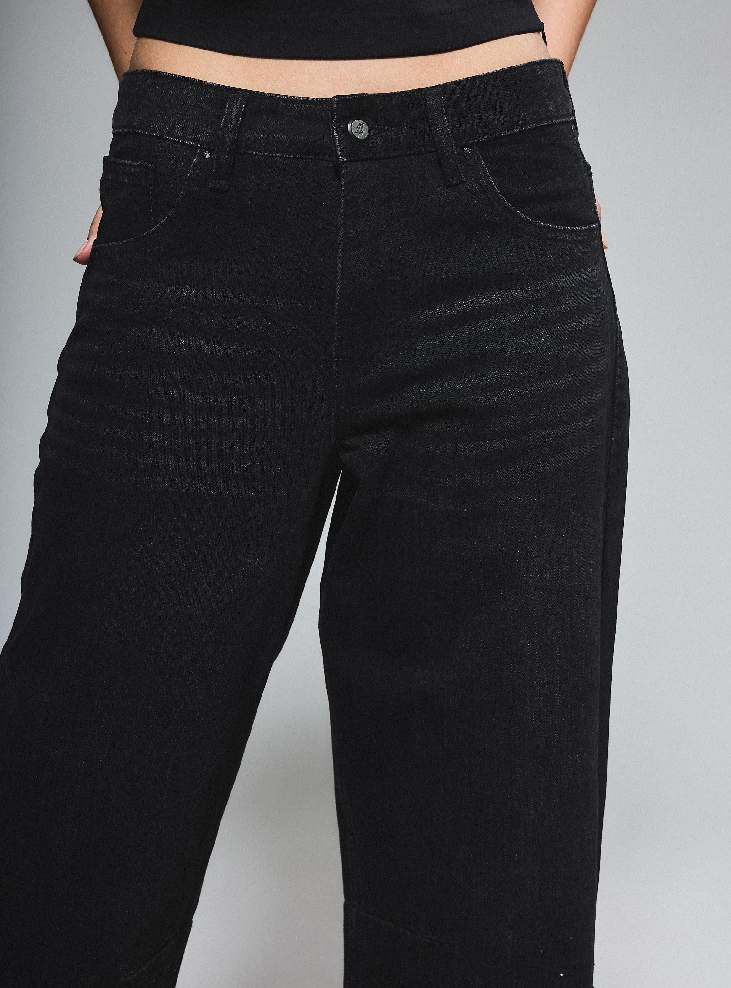 Jeans con Strass en la Mitad Inferior Pierna-2