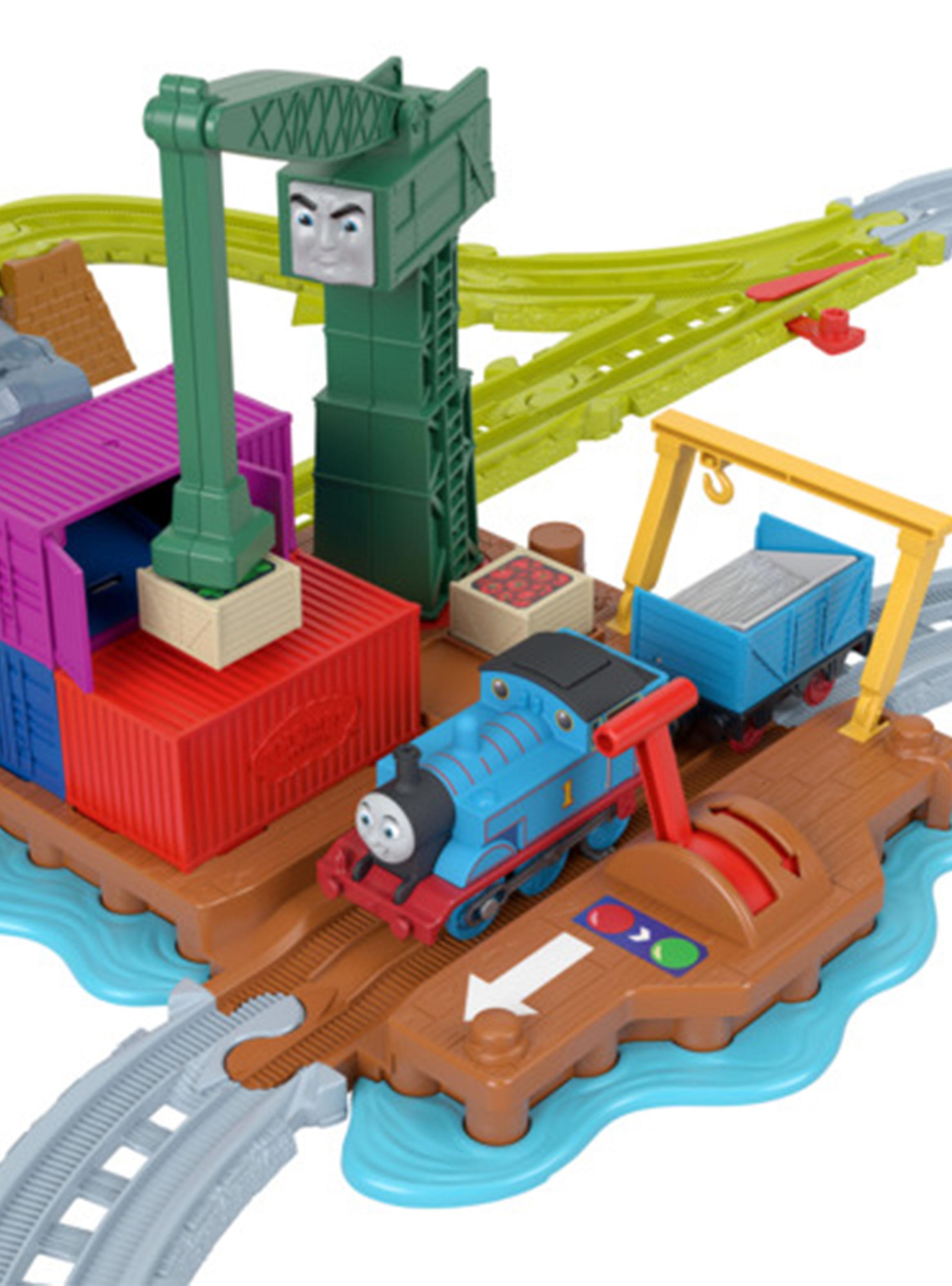 Pista de Tren Motorizado Muelle Delivery Cranky-3