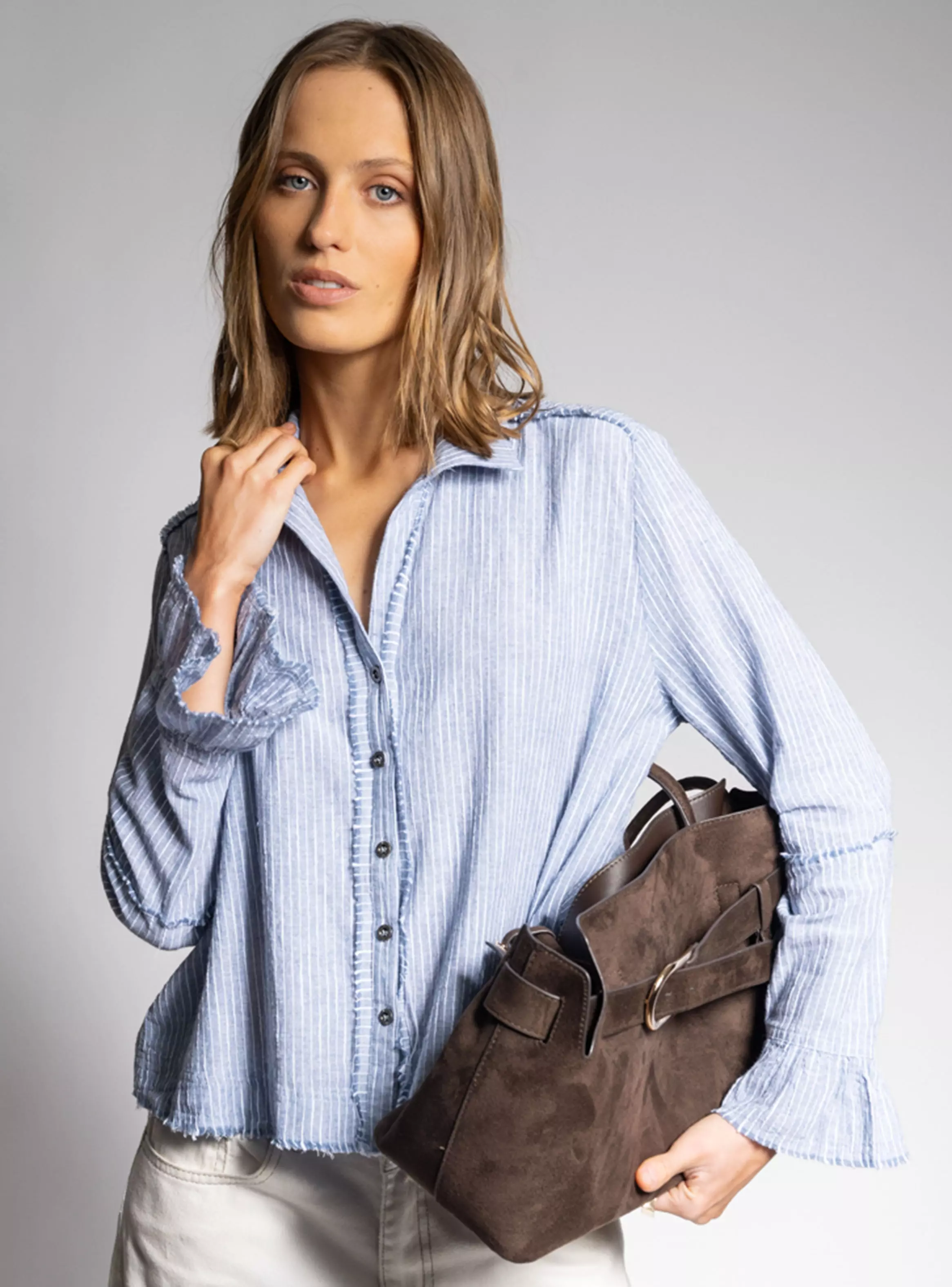 Blusa Desflecado Rayas Sole R-2