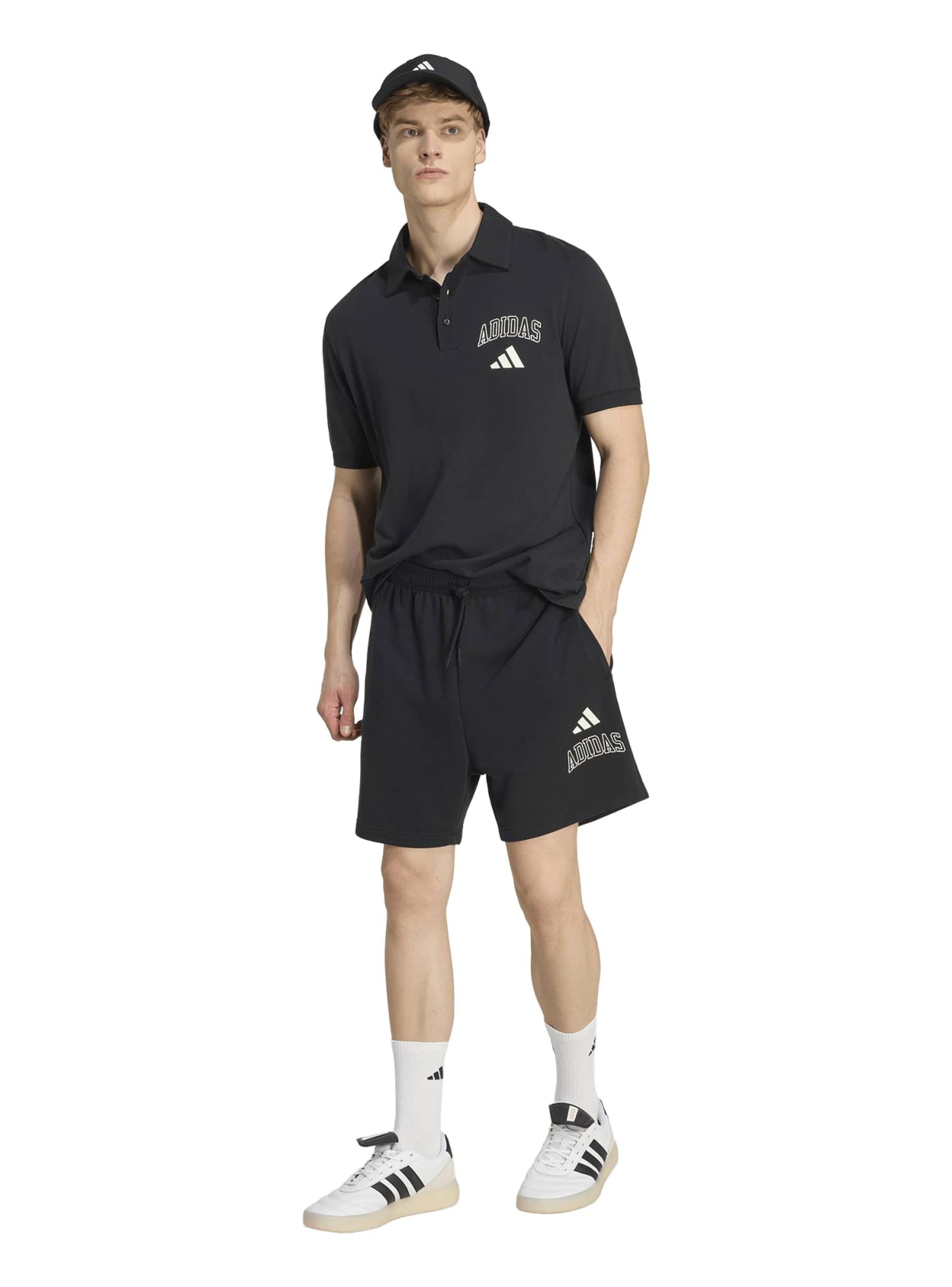 Short Seasonal Essentials Collegiate Felpa Francesa-4