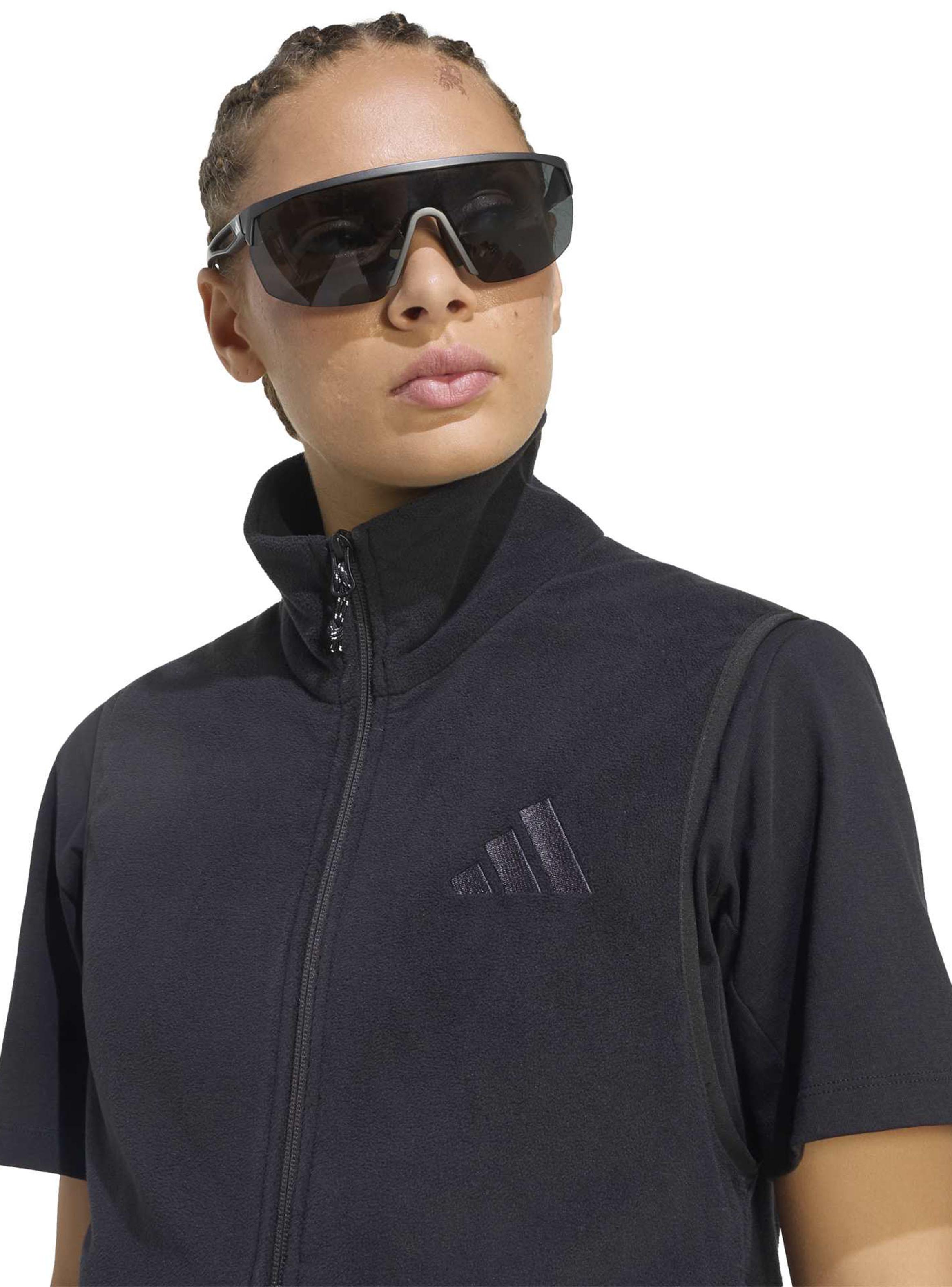 Polar Sin Mangas Climawarm Tela Fleece Cierre Frontal-2