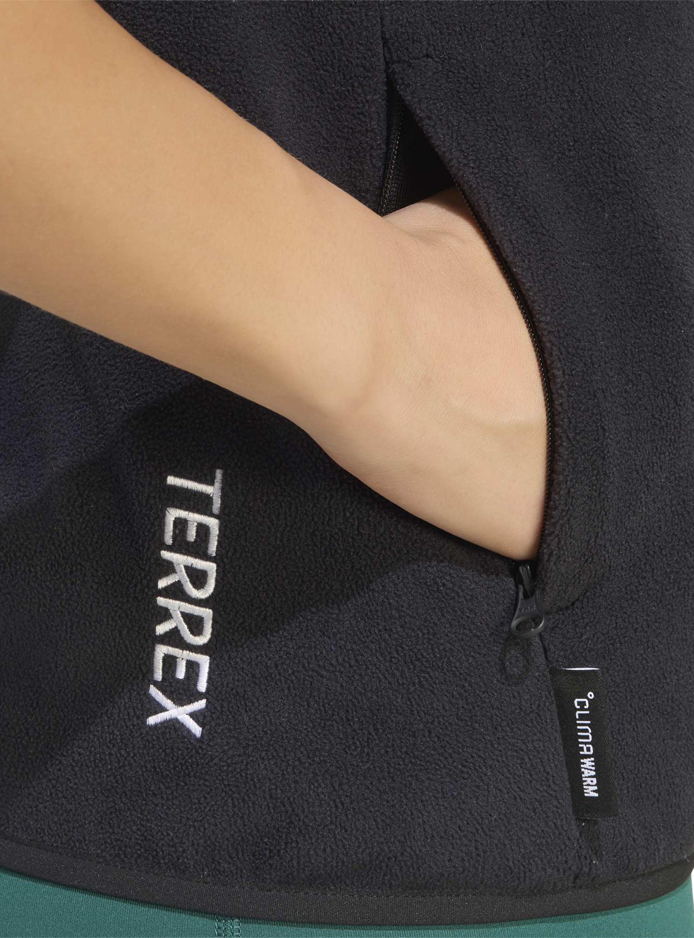 Polar Sin Mangas Climawarm Tela Fleece Cierre Frontal-3