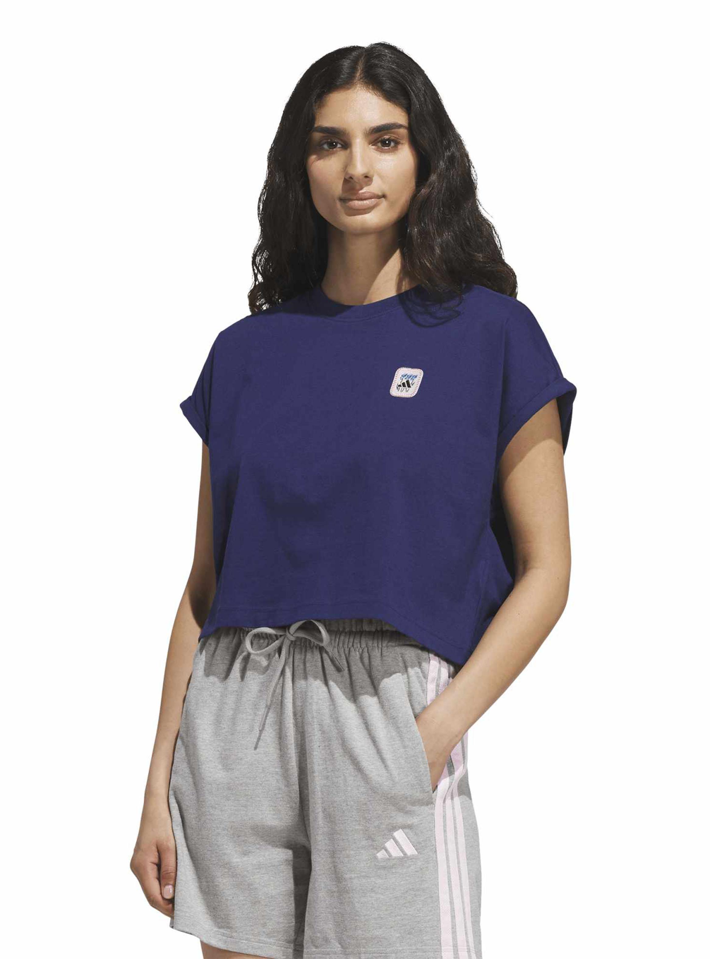 Polera Three Flowers Graphic Manga Corta-0
