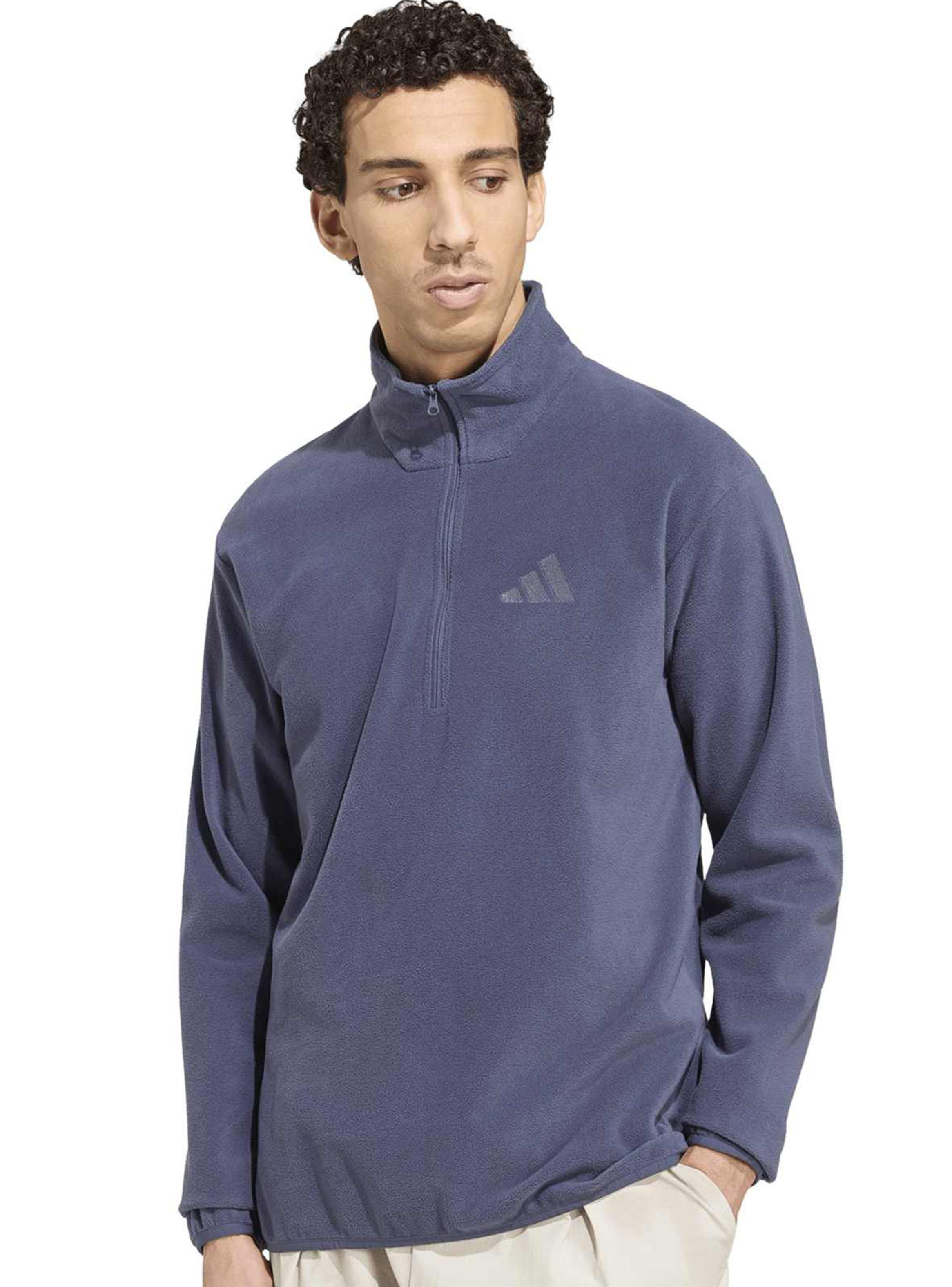 Chaqueta Tela Fleece Terrex Essentials Medio Cierre Frontal-0