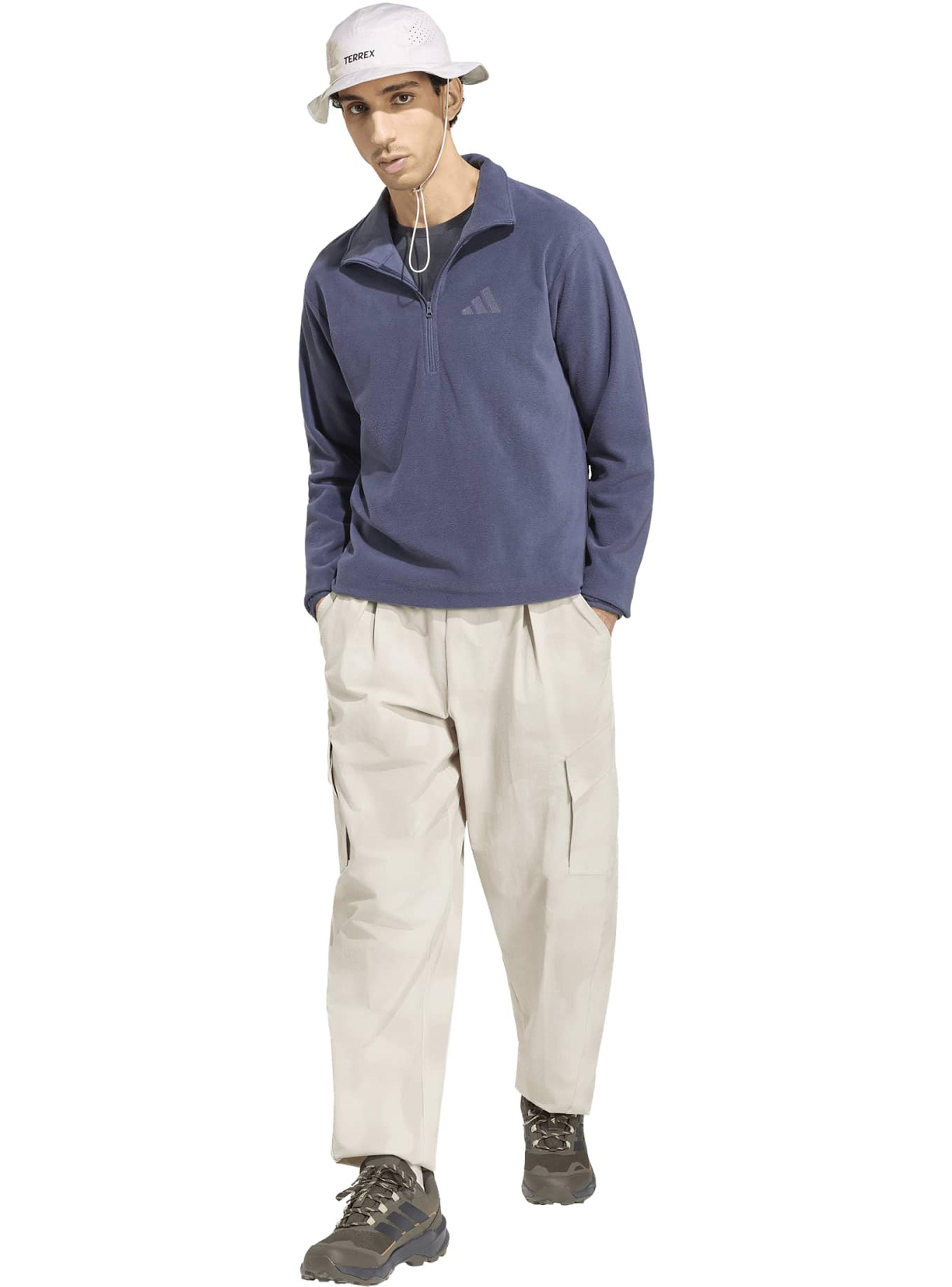 Chaqueta Tela Fleece Terrex Essentials Medio Cierre Frontal-4