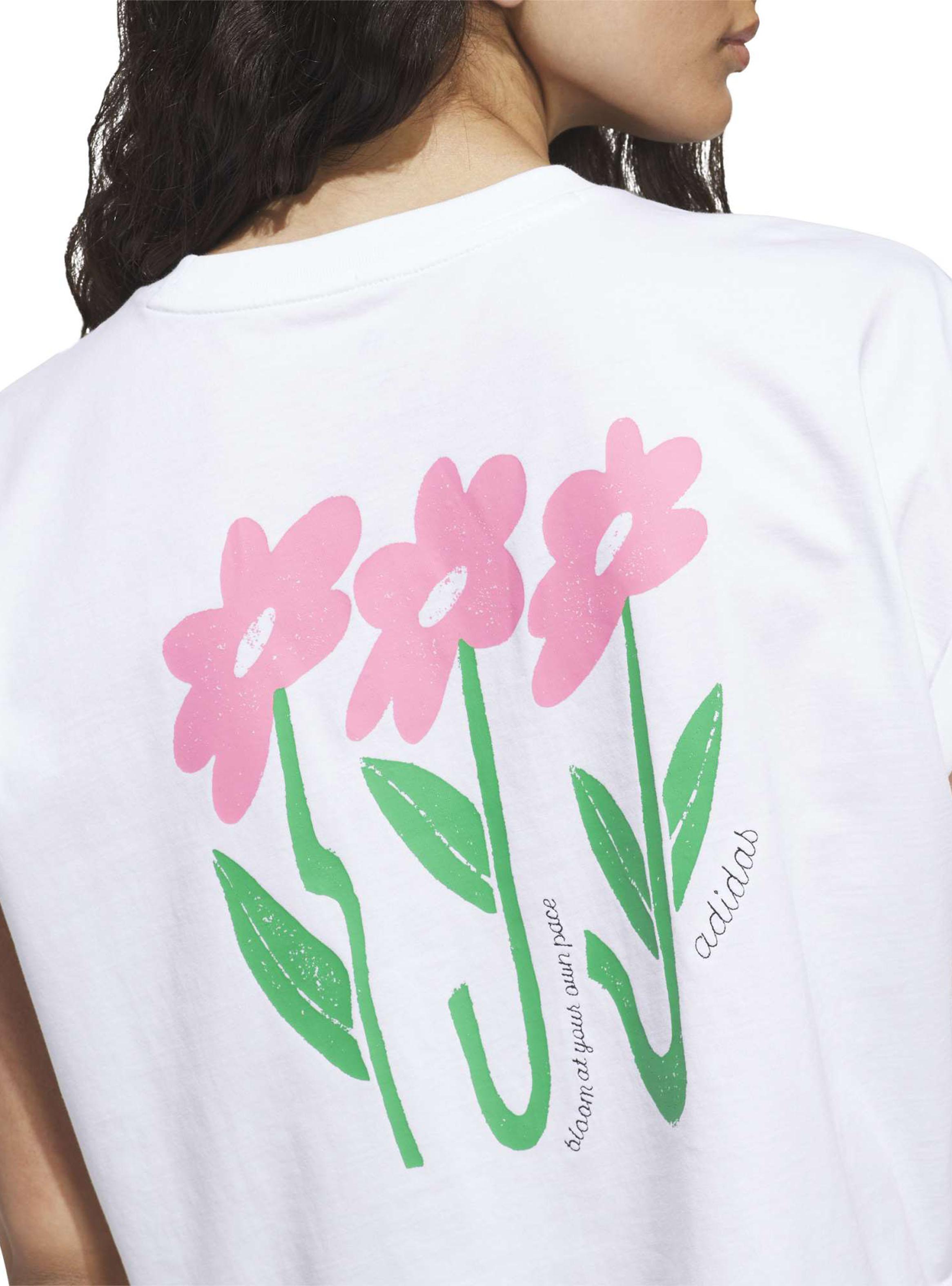Polera Graphic Three Flowers Manga Corta-3