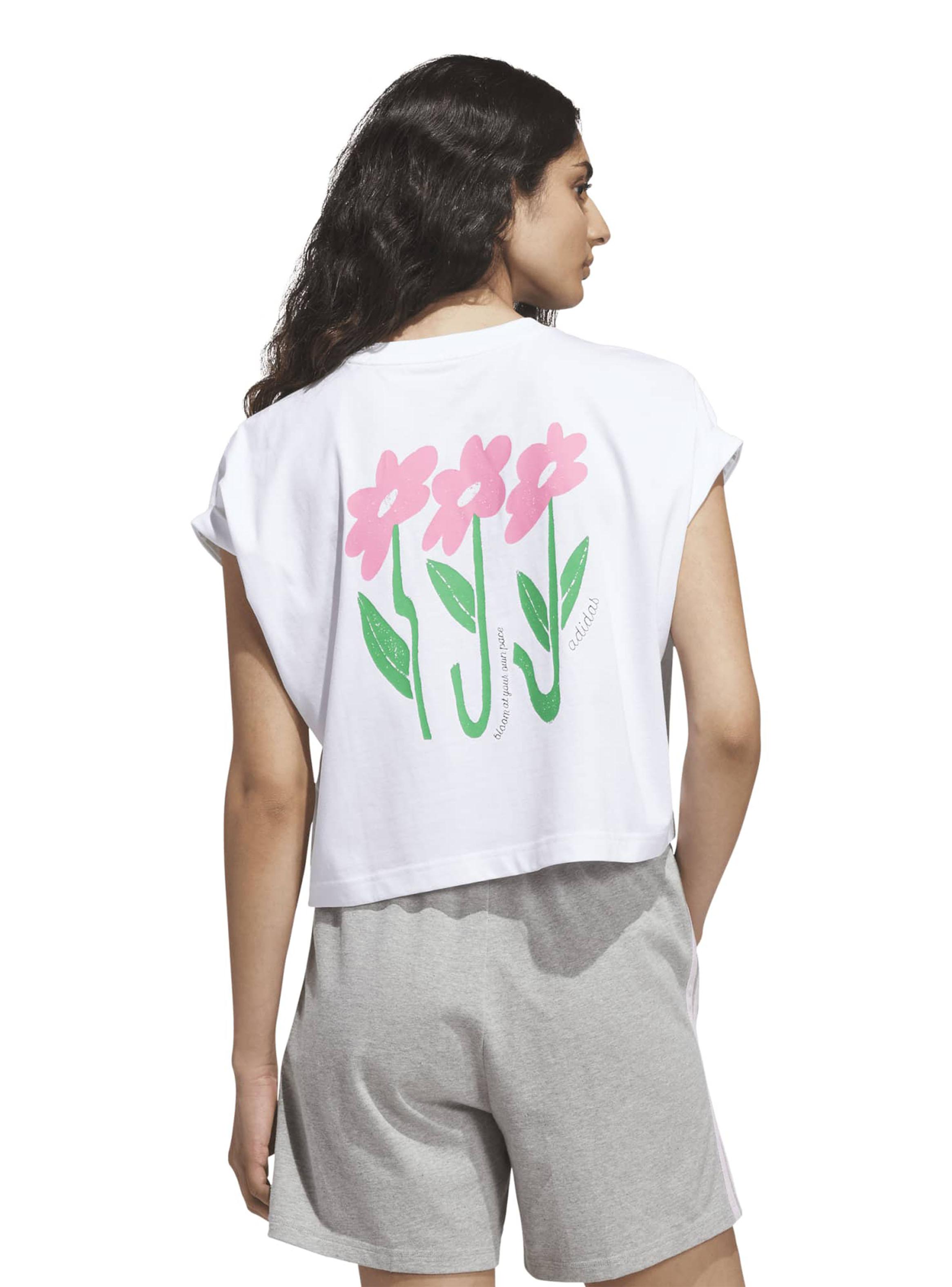 Polera Graphic Three Flowers Manga Corta-1