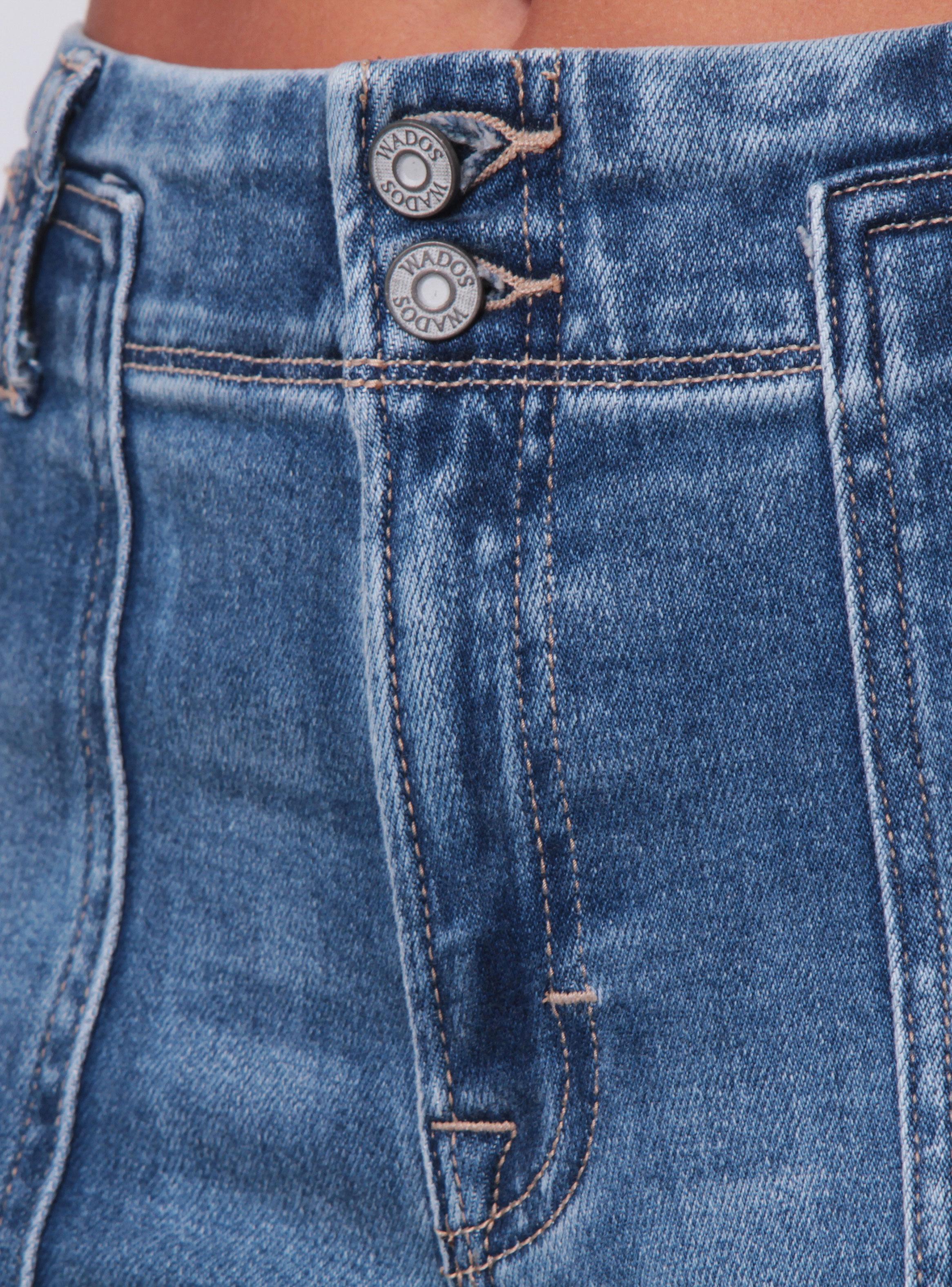 Jeans Recto Tiro Alto Pretina Media Logan-2