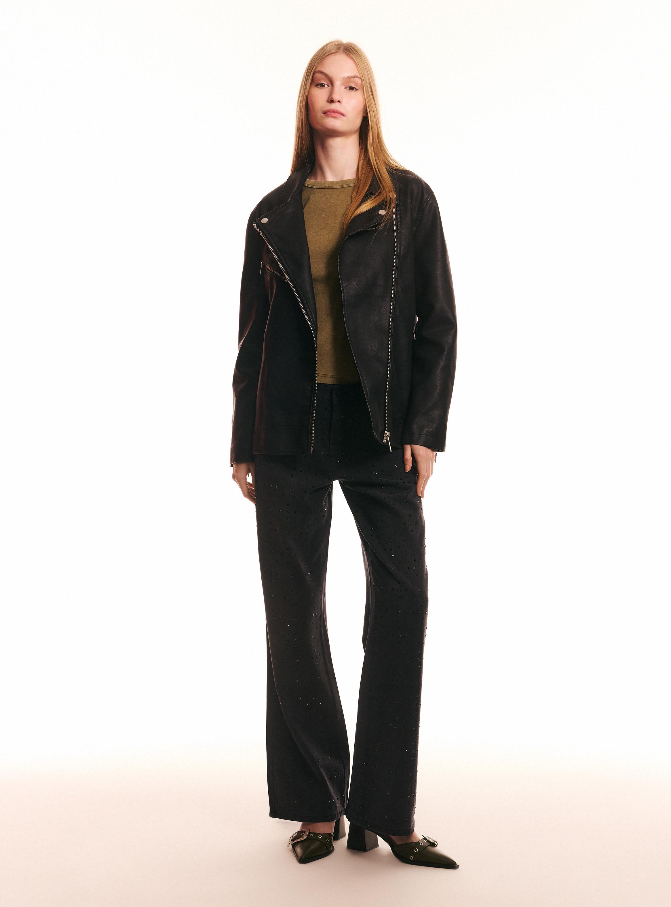 Chaqueta Biker Solapa y Cierre-4
