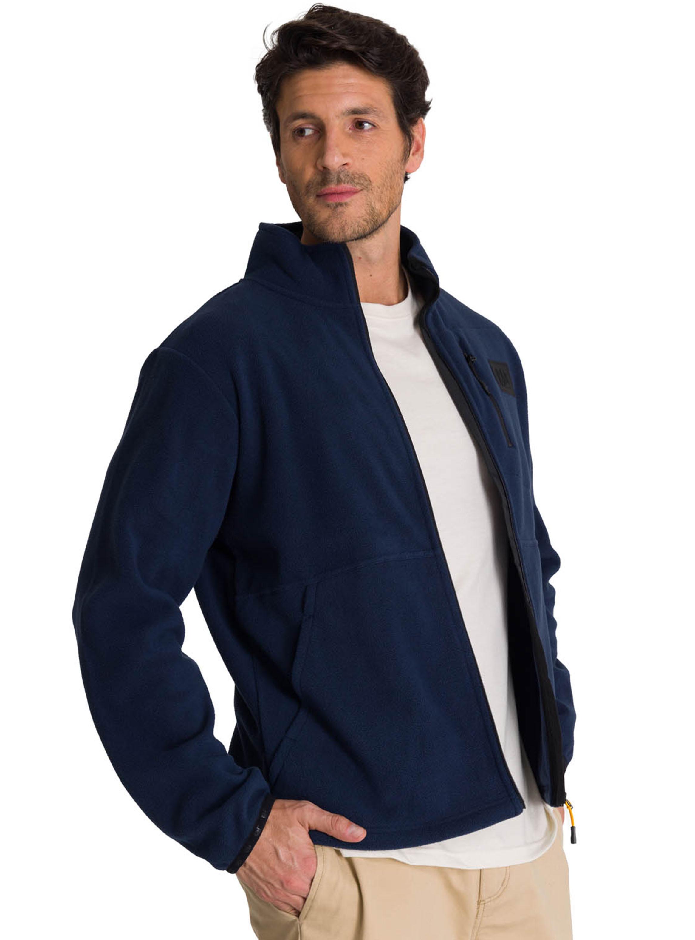 Polar con Cierre Microfleece Jack Azul Oscuro-2