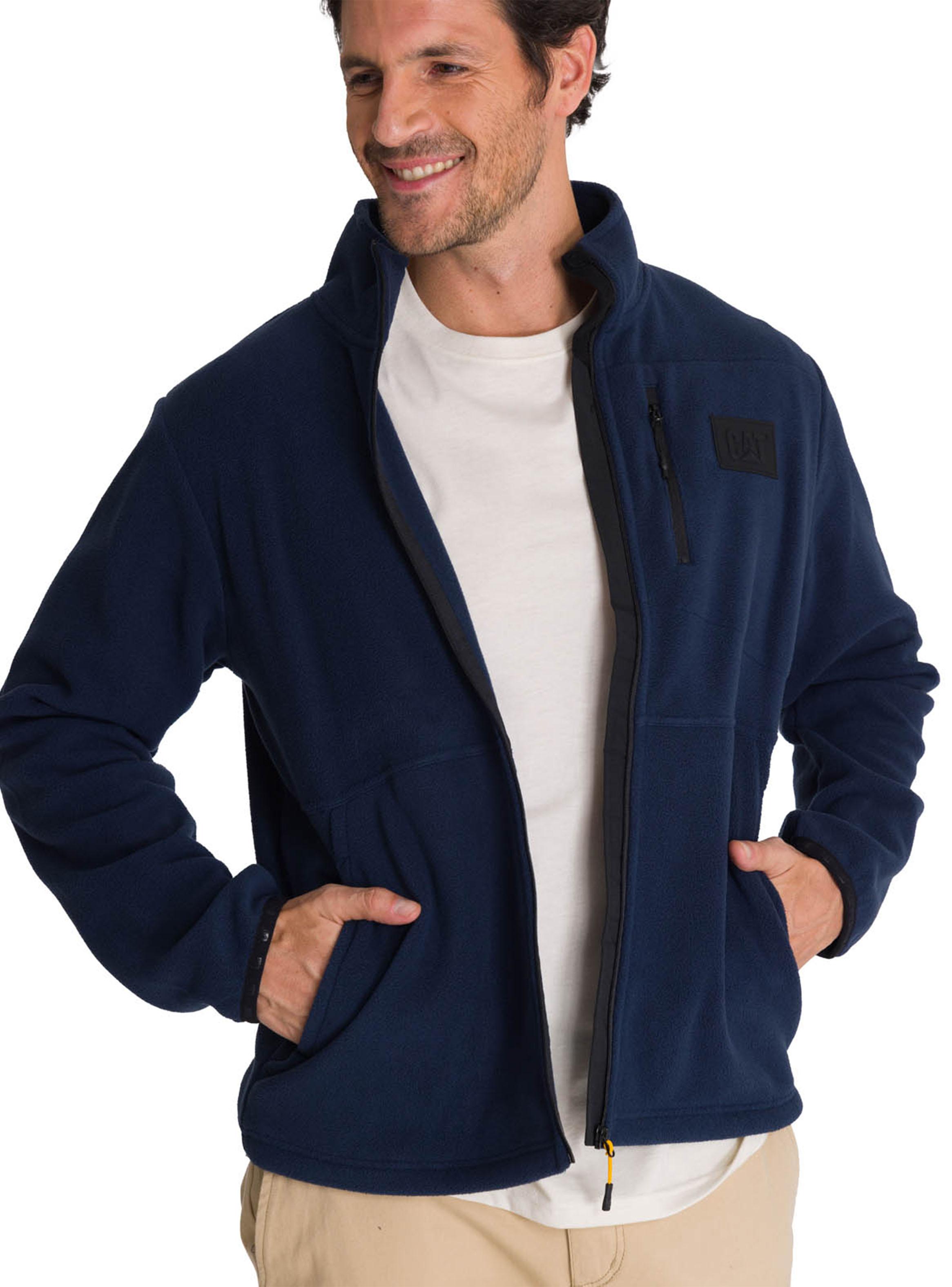 Polar con Cierre Microfleece Jack Azul Oscuro-3