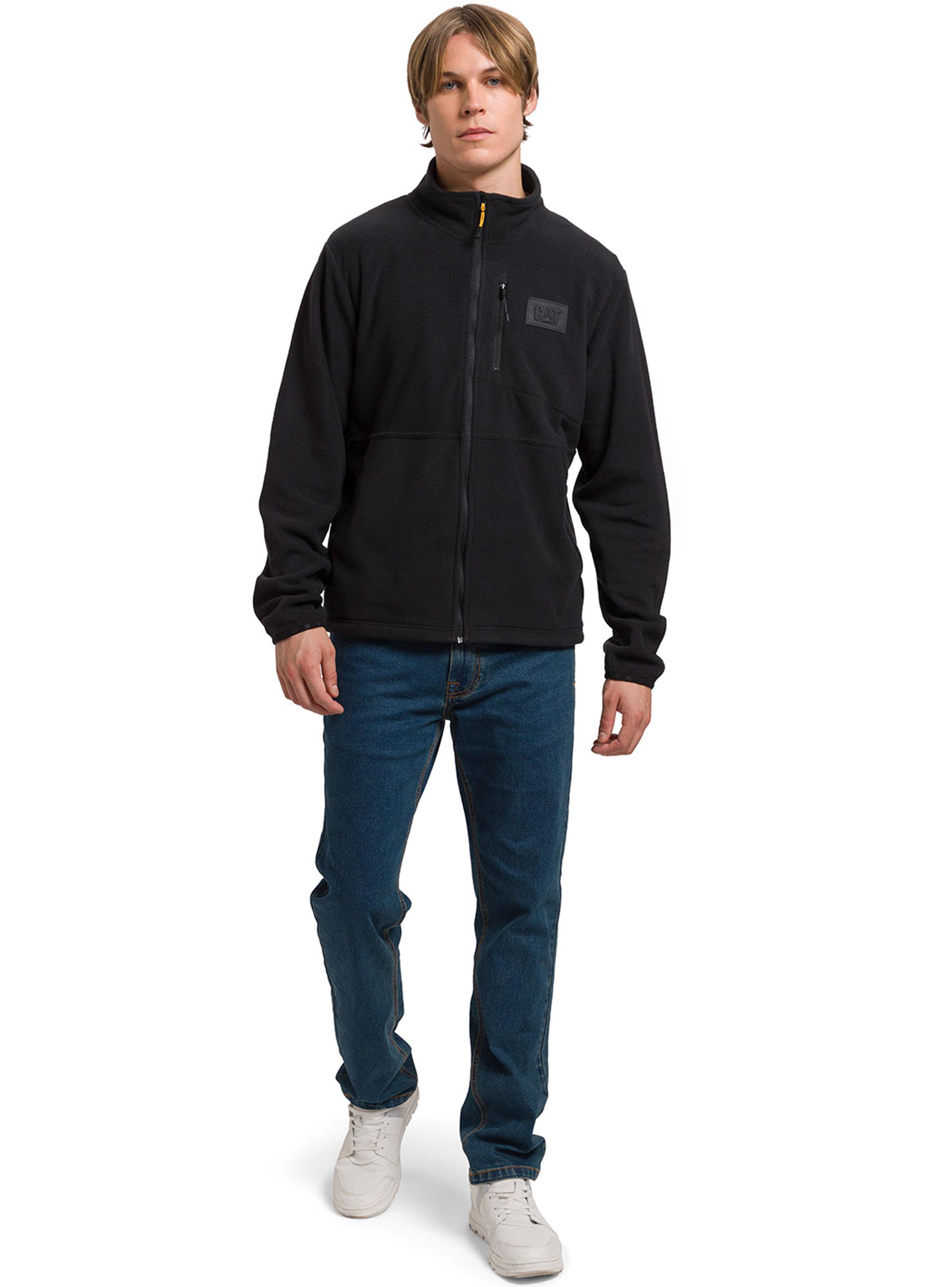 Polar con Cierre Microfleece Jack Negro-3