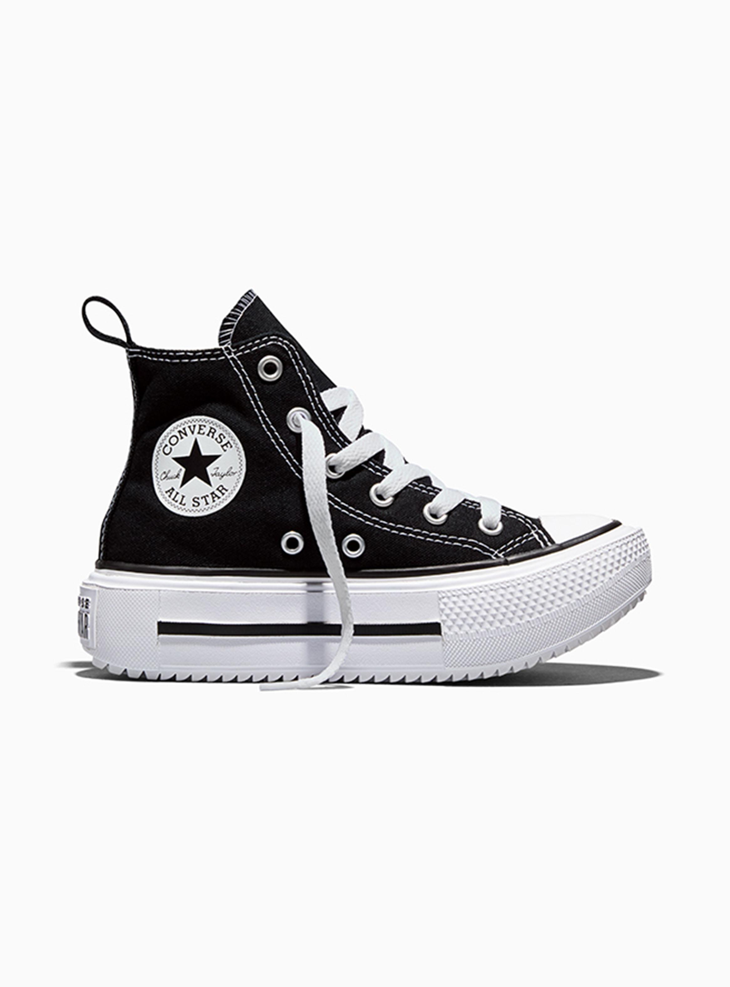 Zapatilla Negra Blanca All Star Double Stack T.27 a T.35-0