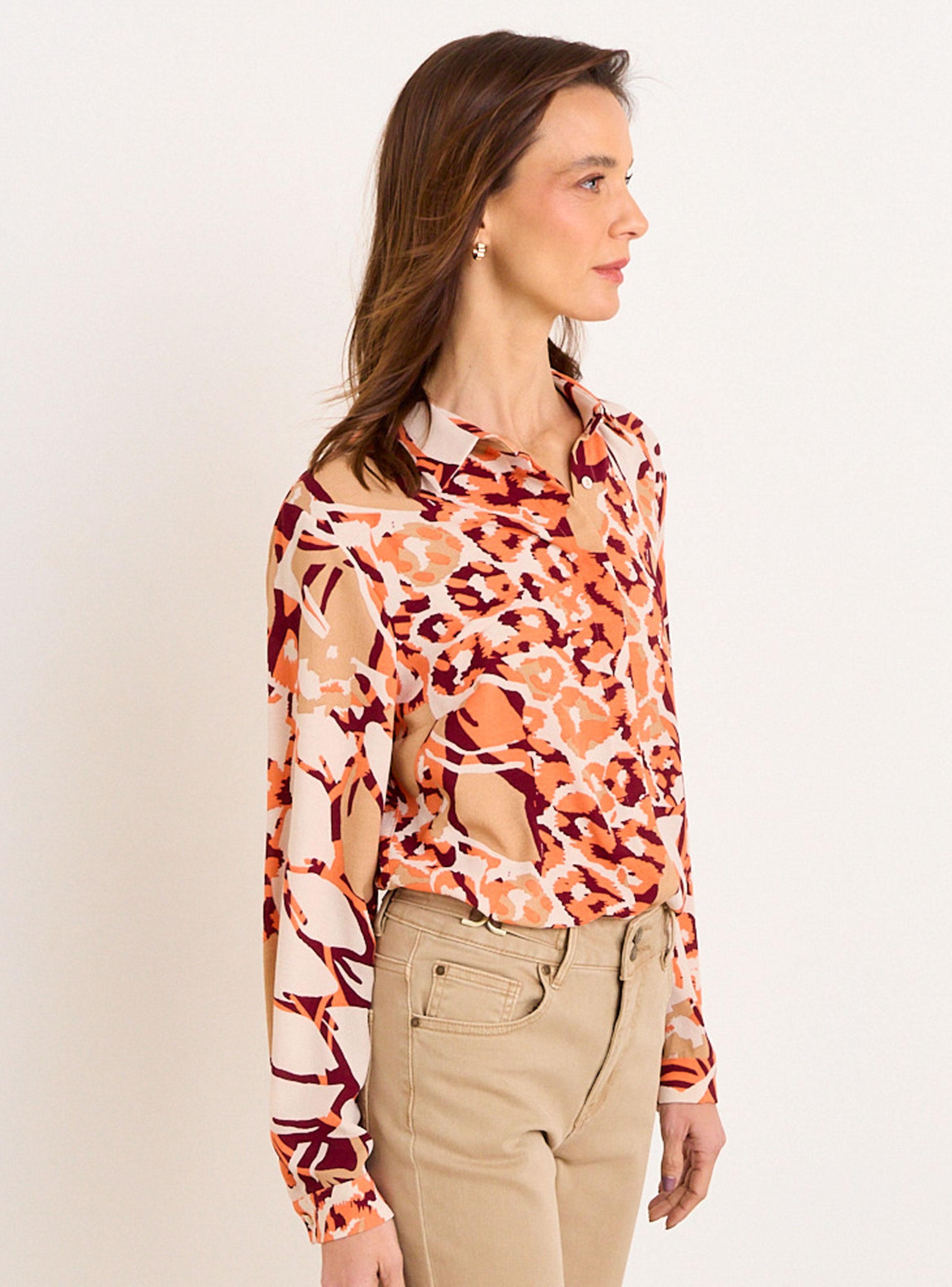 Blusa Camisera Estampada-2