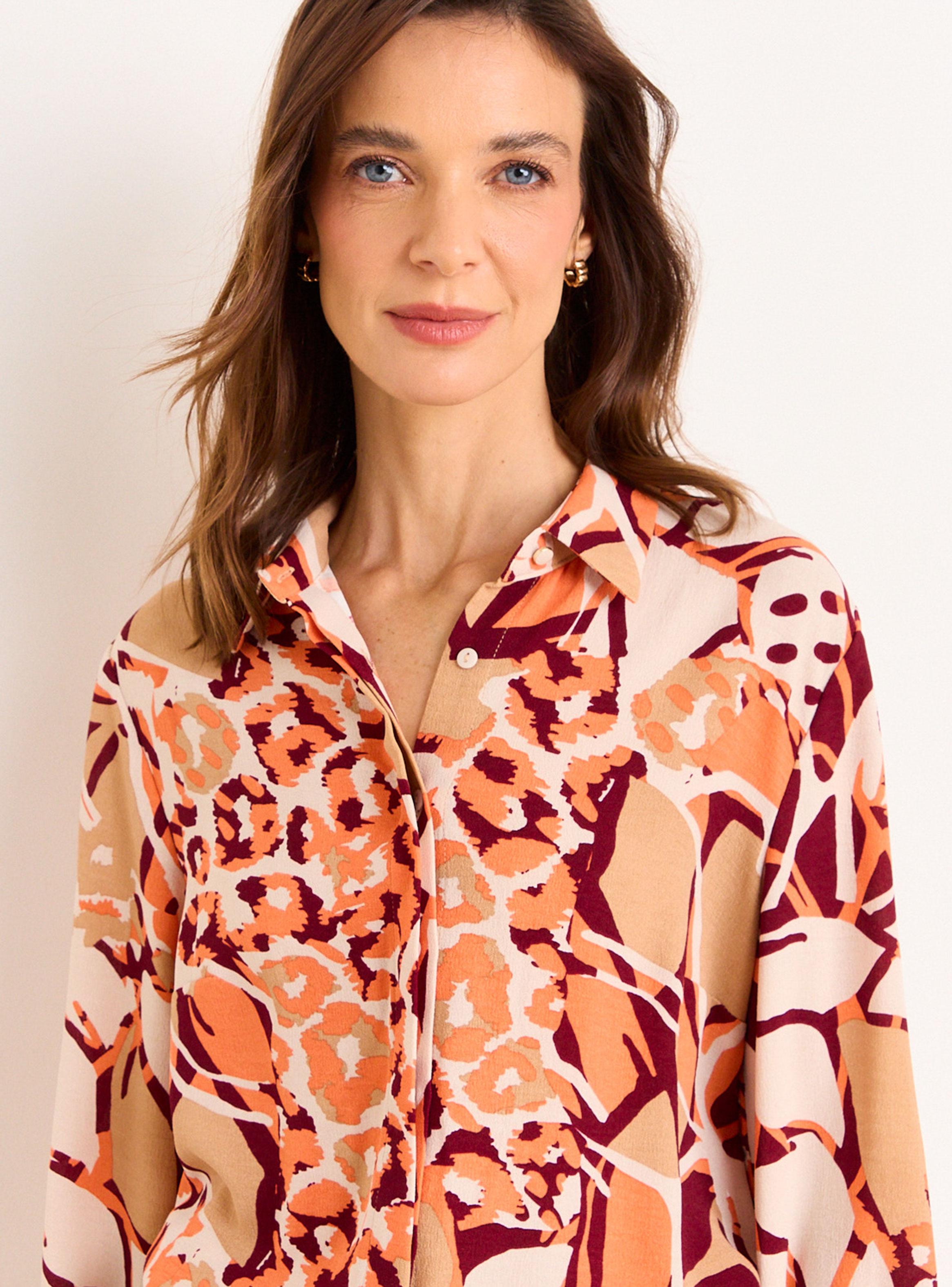 Blusa Camisera Estampada-3