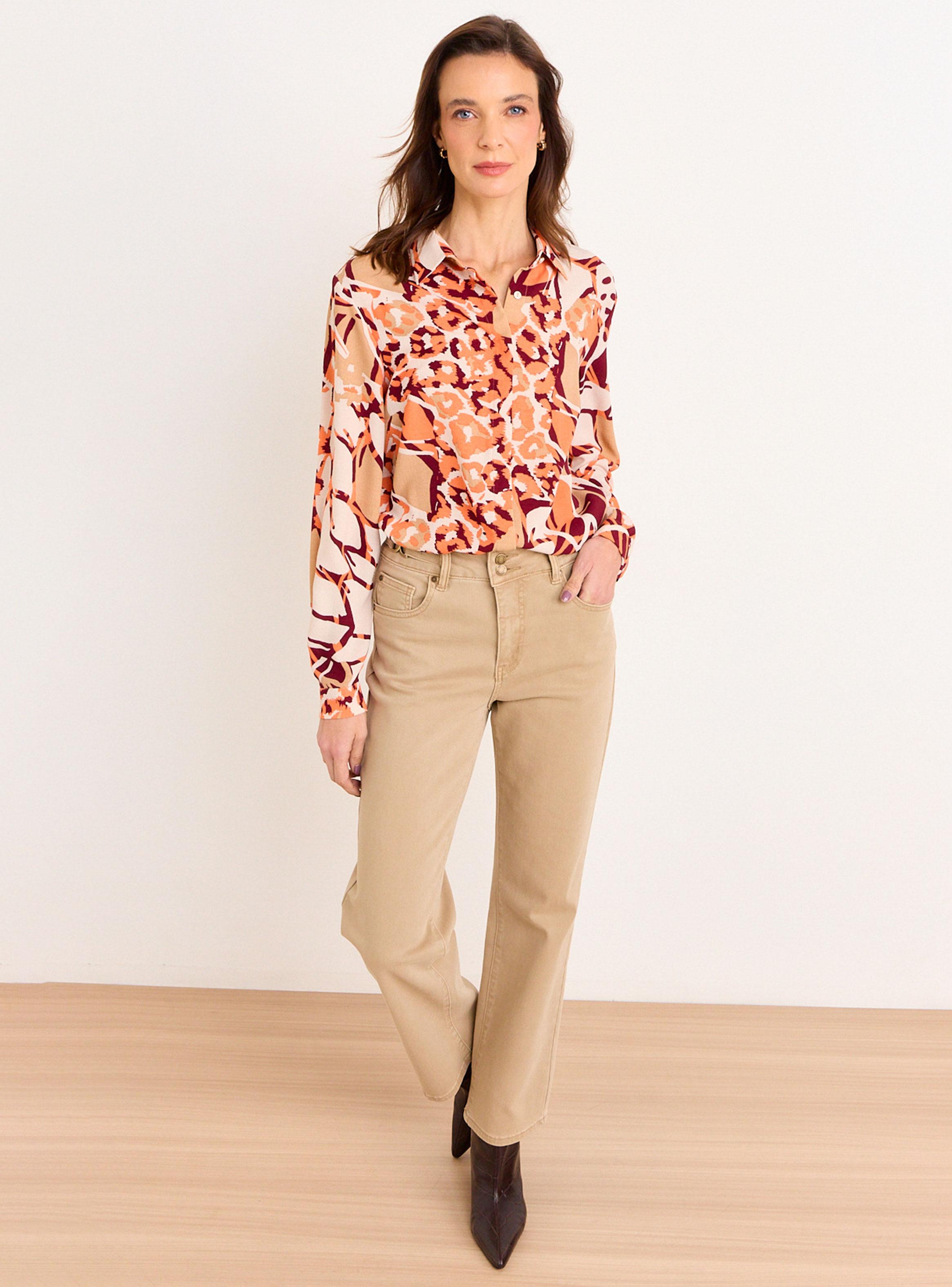 Blusa Camisera Estampada-4