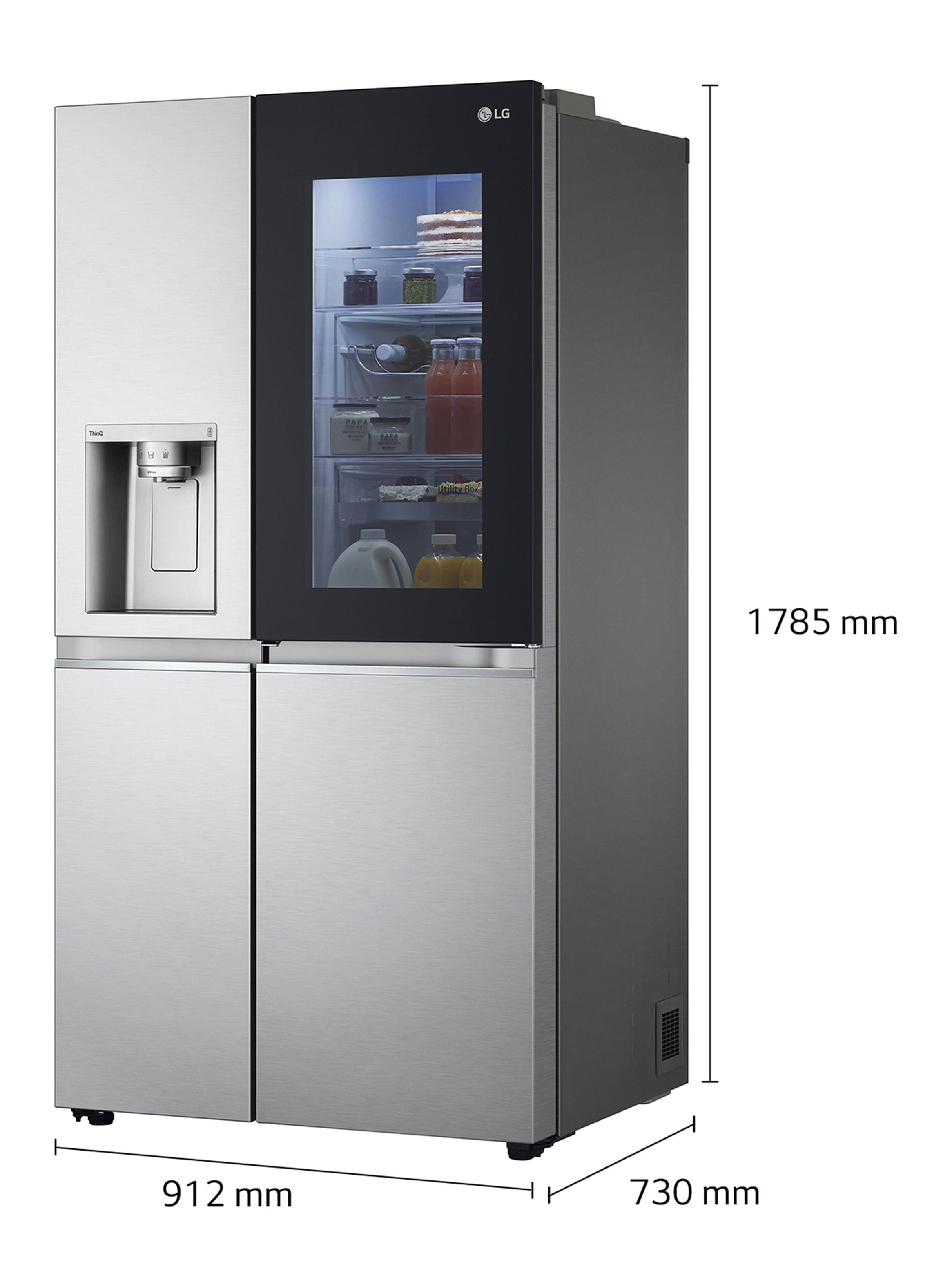 Refrigerador Side by Side No Frost 598 Litros LS66SXNC Instaview-1