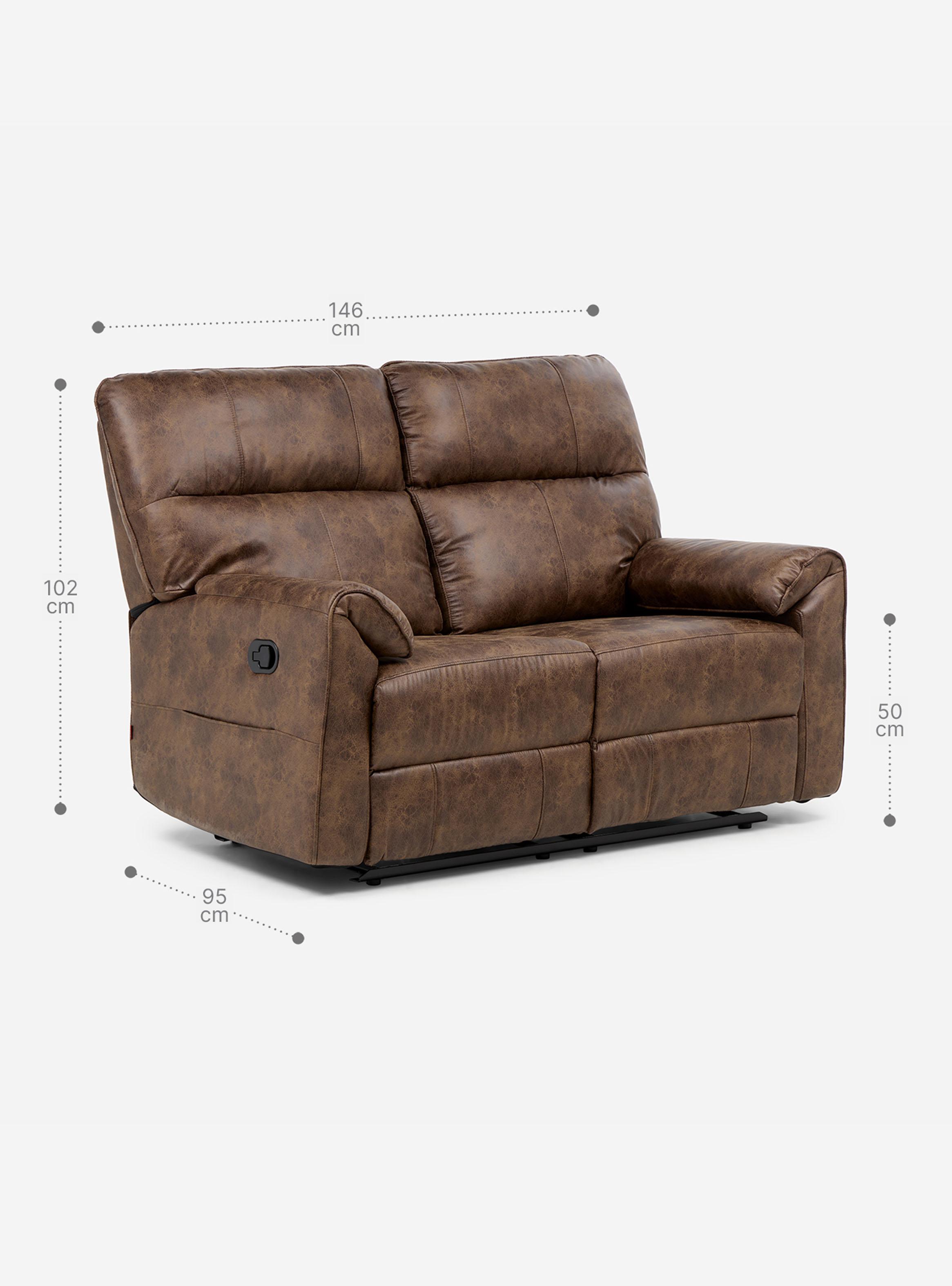 Sofa Seccional Reclinable Tolosa 2 Cuerpos Tela-1
