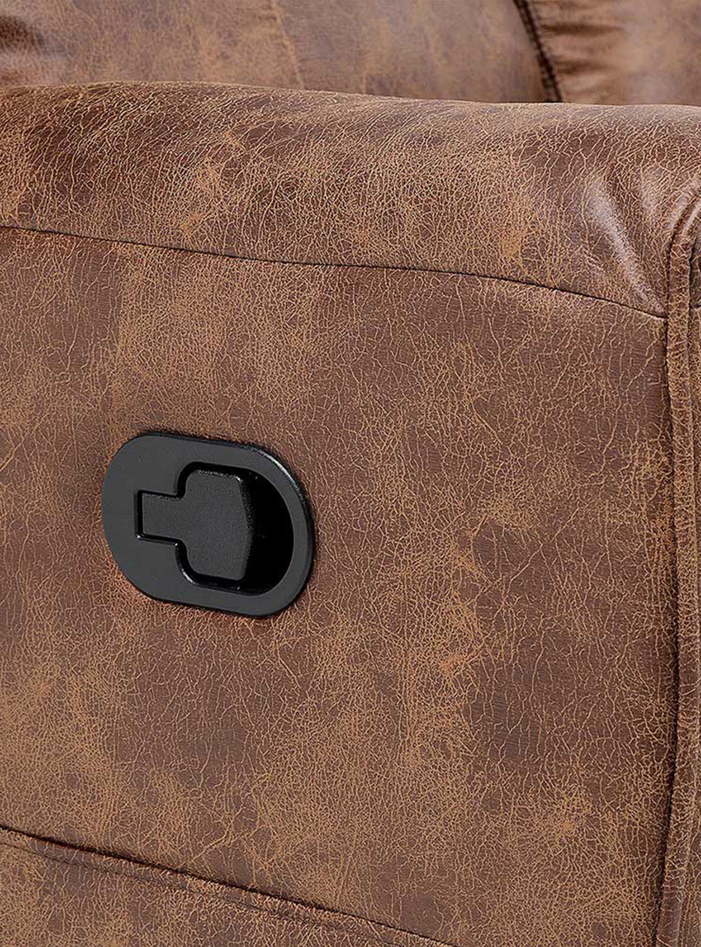 Sofá Reclinable Tolosa 3 Cuerpos Tela Manual Camel-4