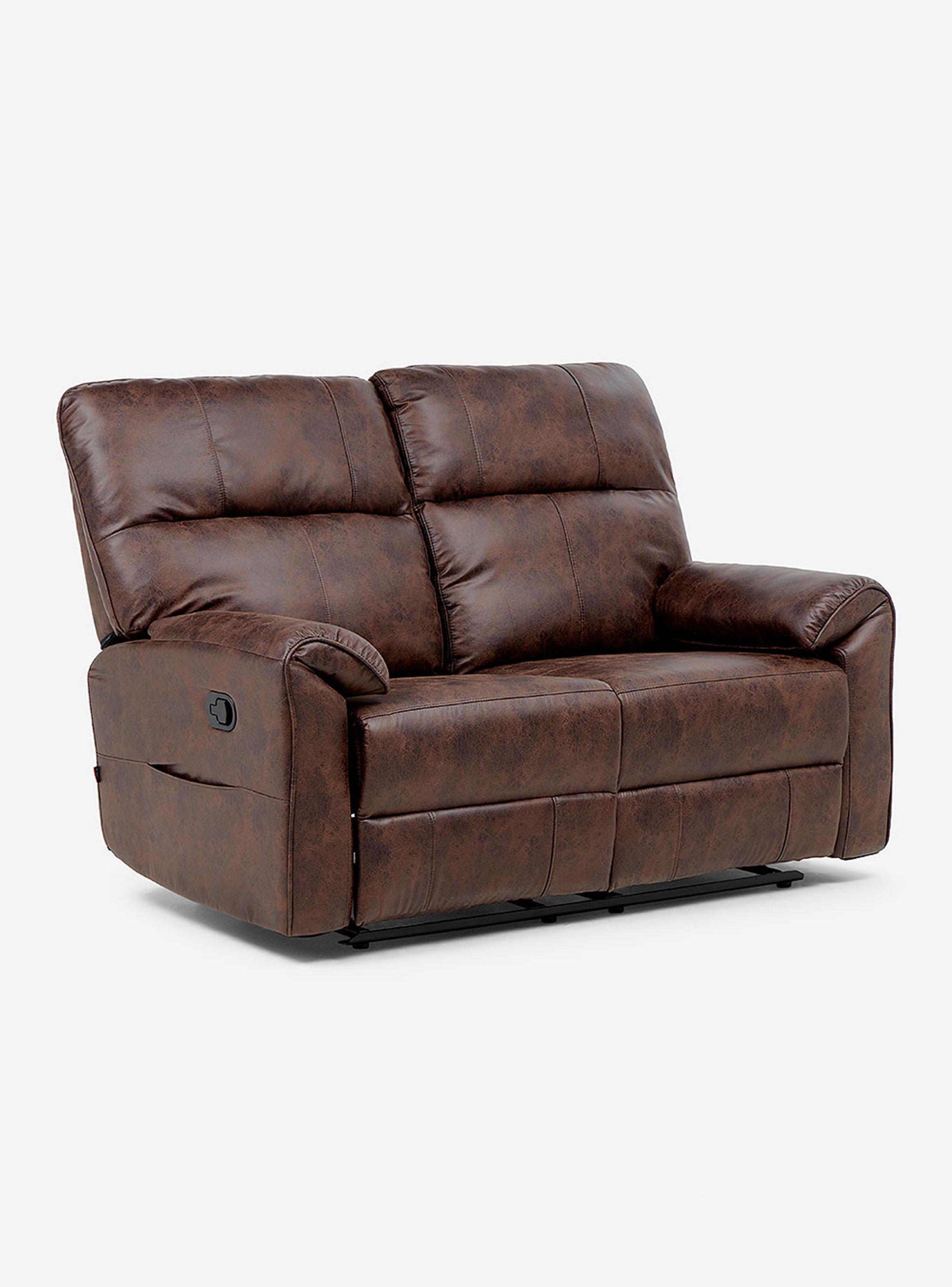 Sofá Reclinable Tolosa 2 Cuerpos Tela Manual-2