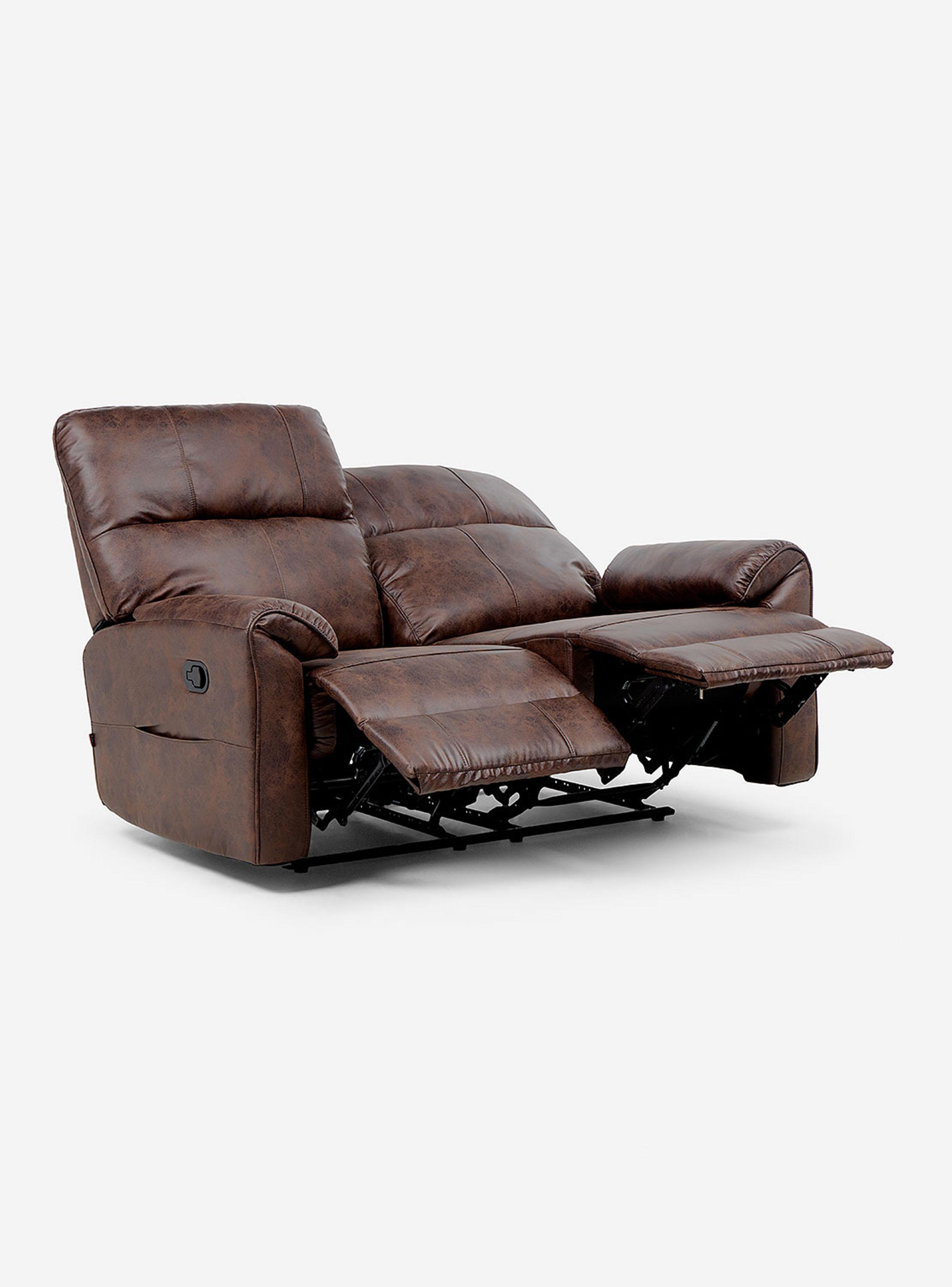 Sofá Reclinable Tolosa 2 Cuerpos Tela Manual-3
