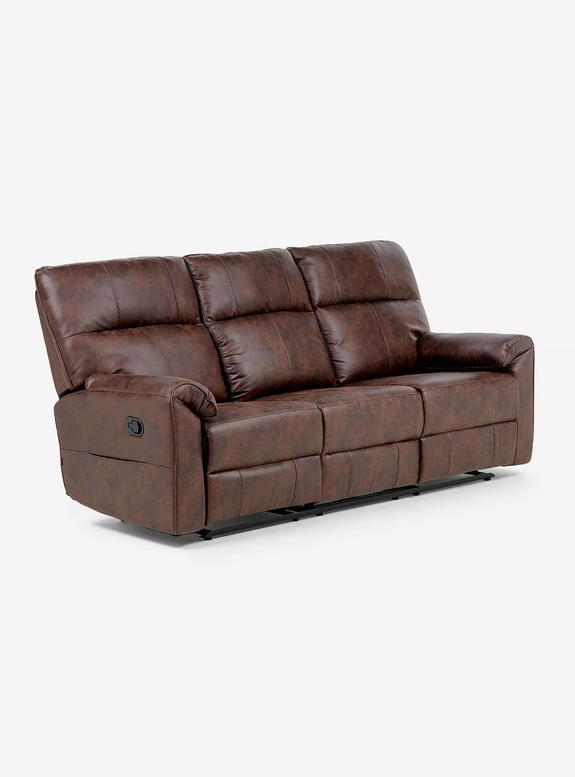 Sofá Reclinable Tolosa 3 Cuerpos Tela Manual-2