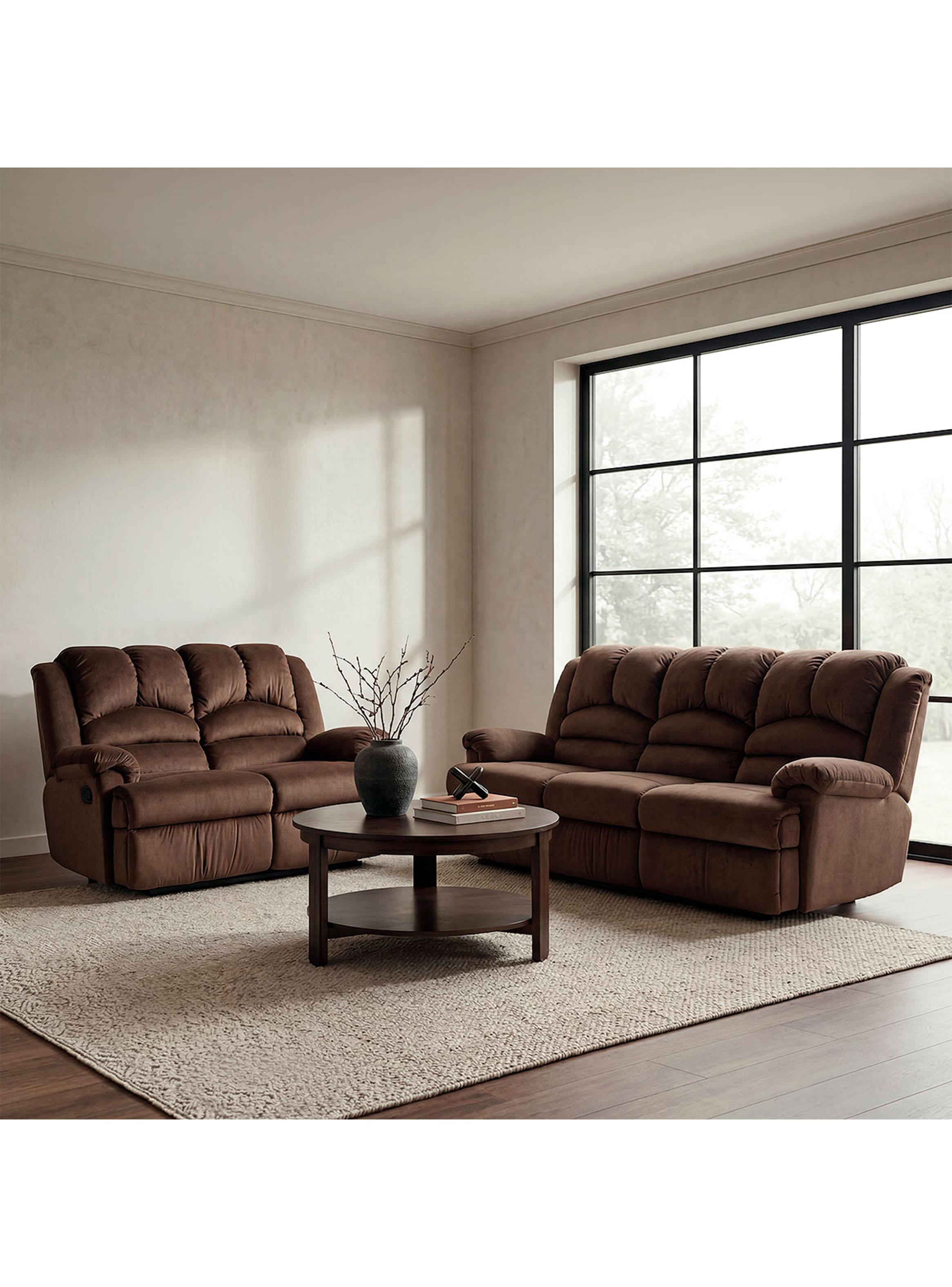 Juego de Living Jarrie Tela Chex Café 3-2-5