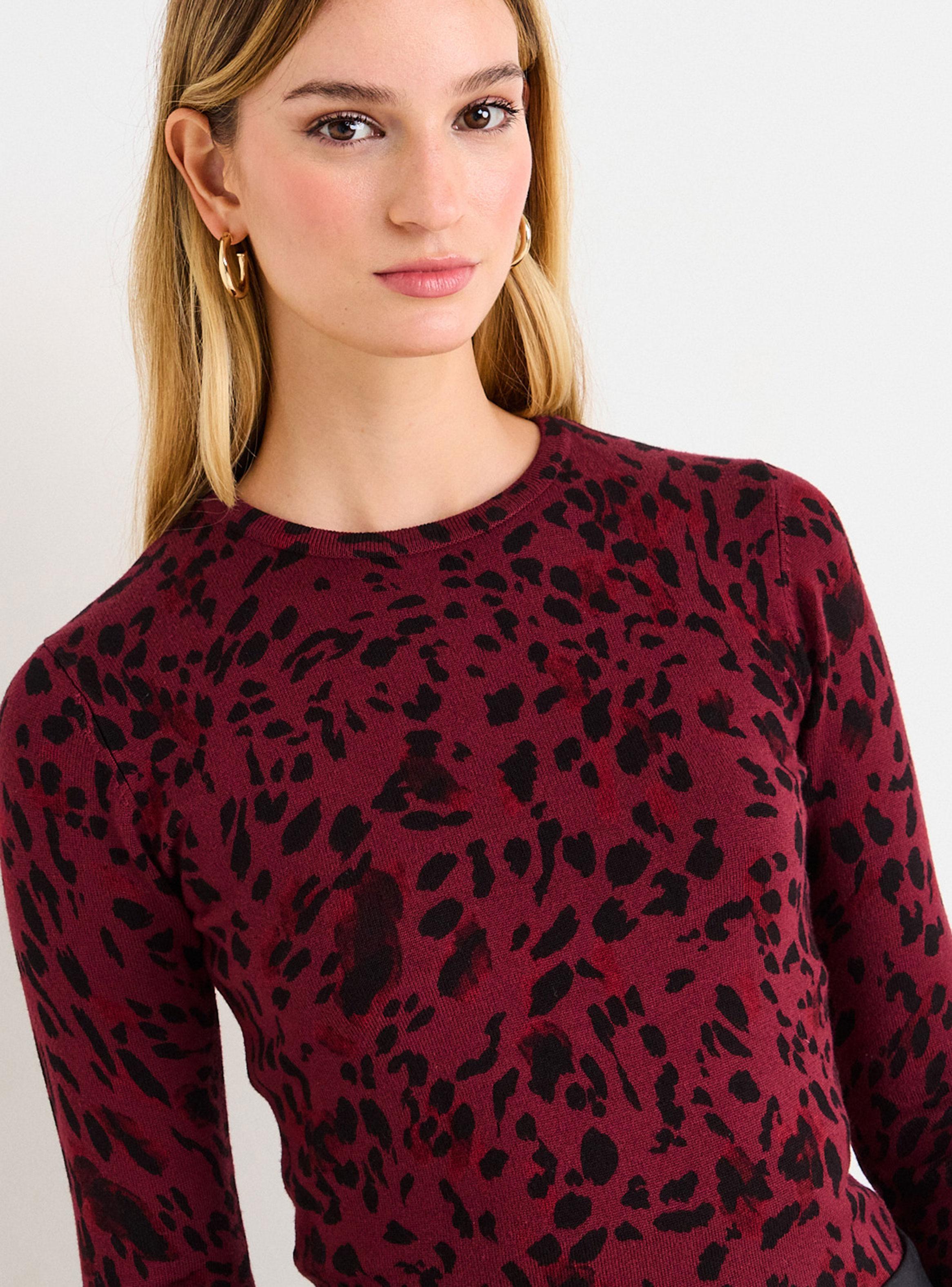 Polera Tejida Animal Print-3