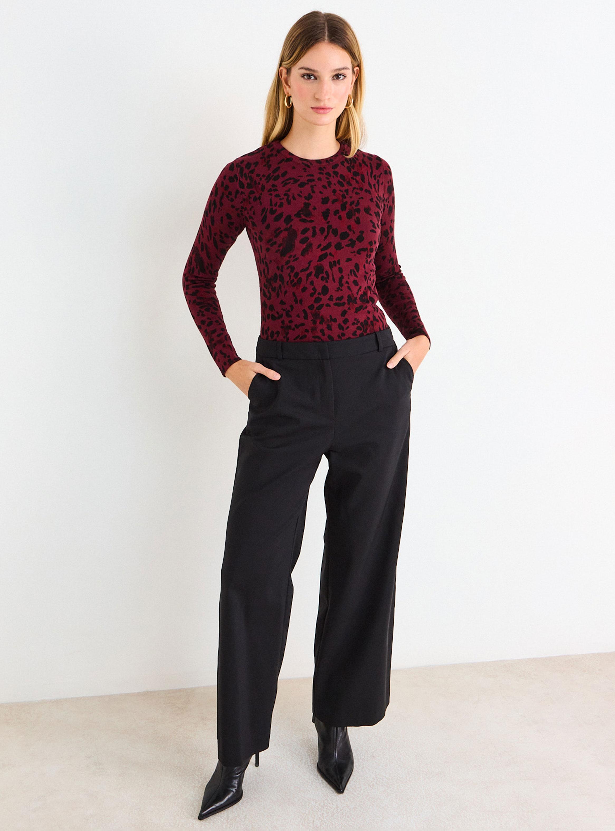Polera Tejida Animal Print-4