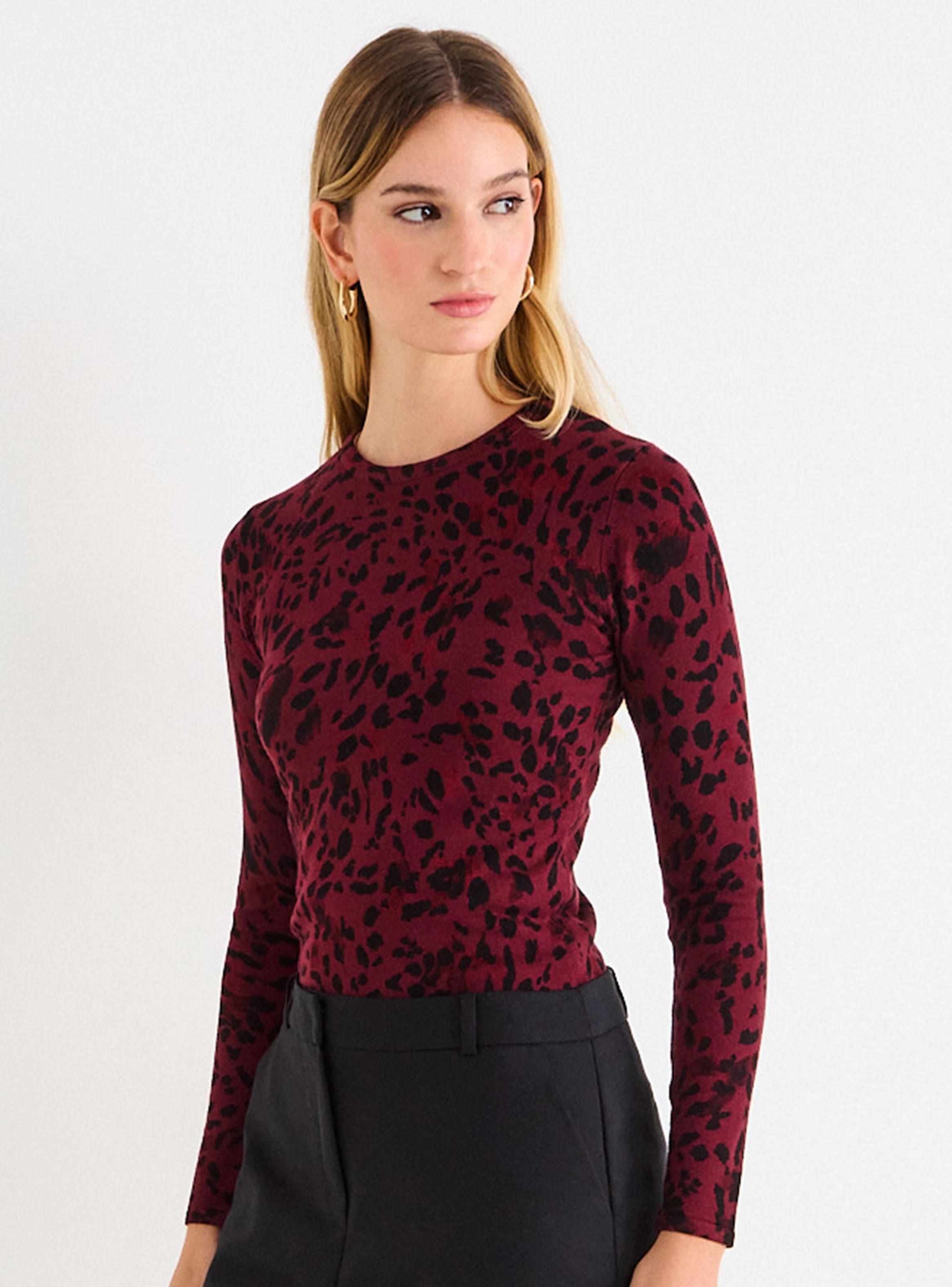 Polera Tejida Animal Print-2