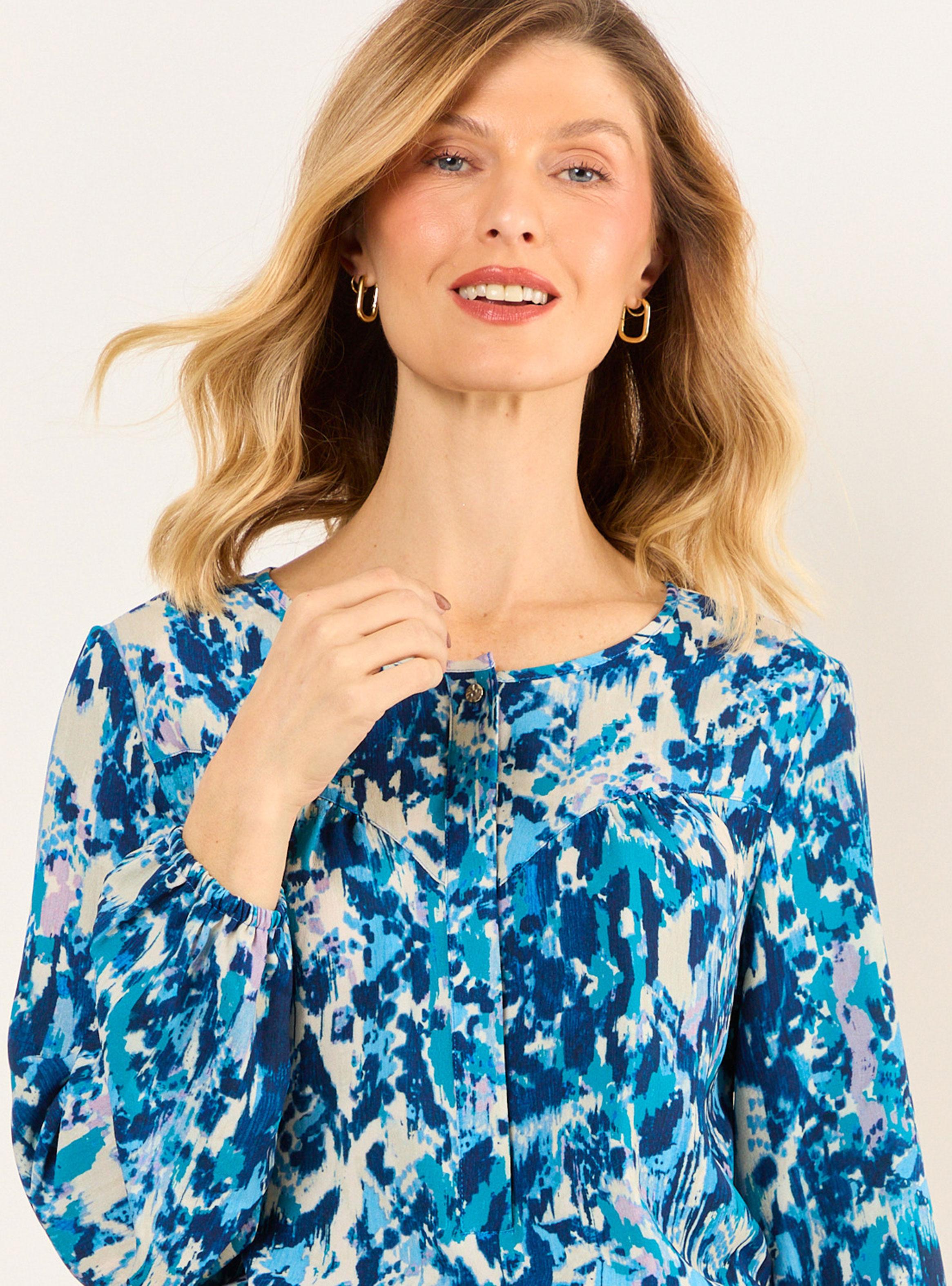 Blusa Escote Redondo Estampada-3