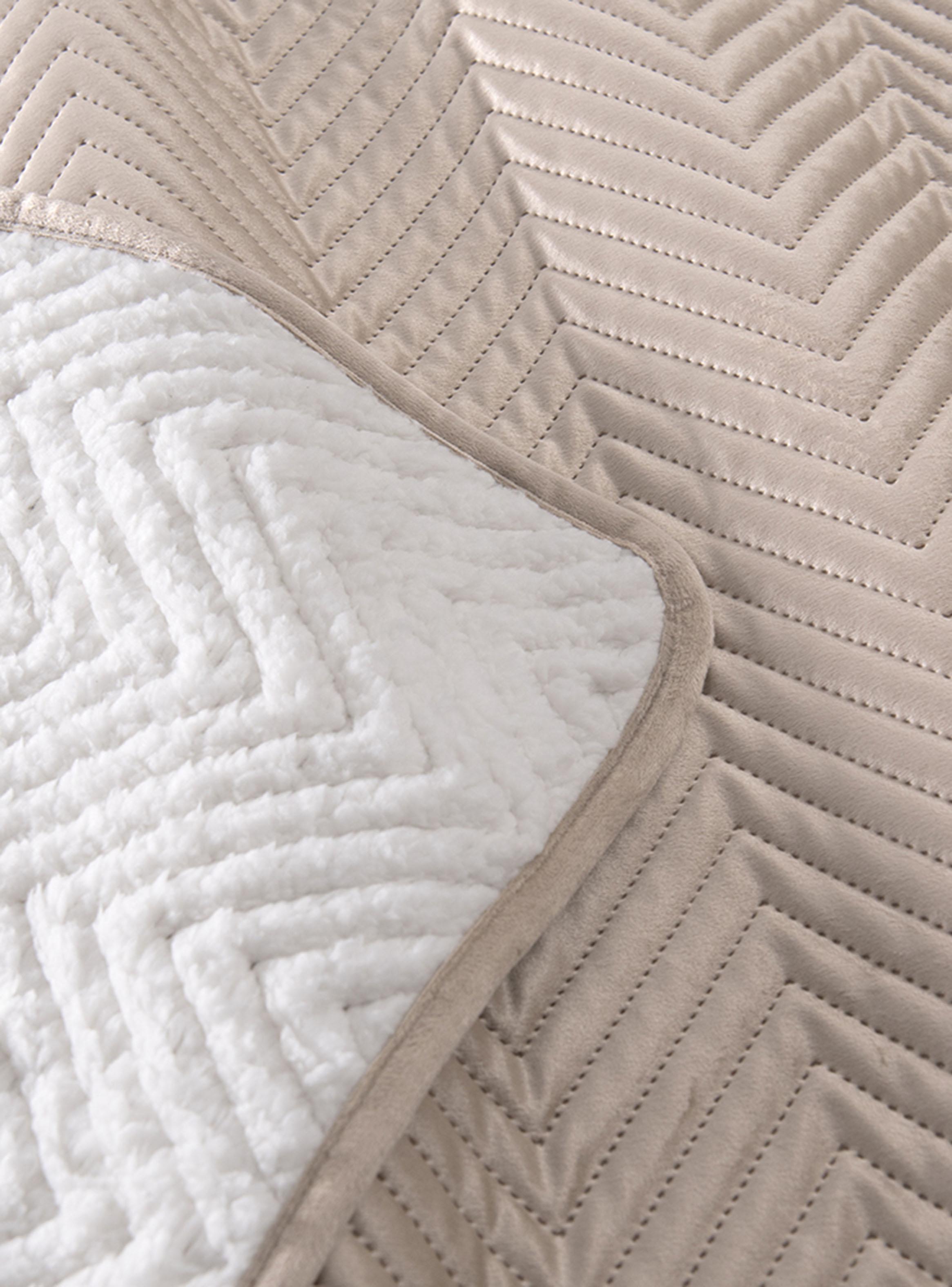Quilt Velvet Sherpa 2 Plazas Kenso Beige-2