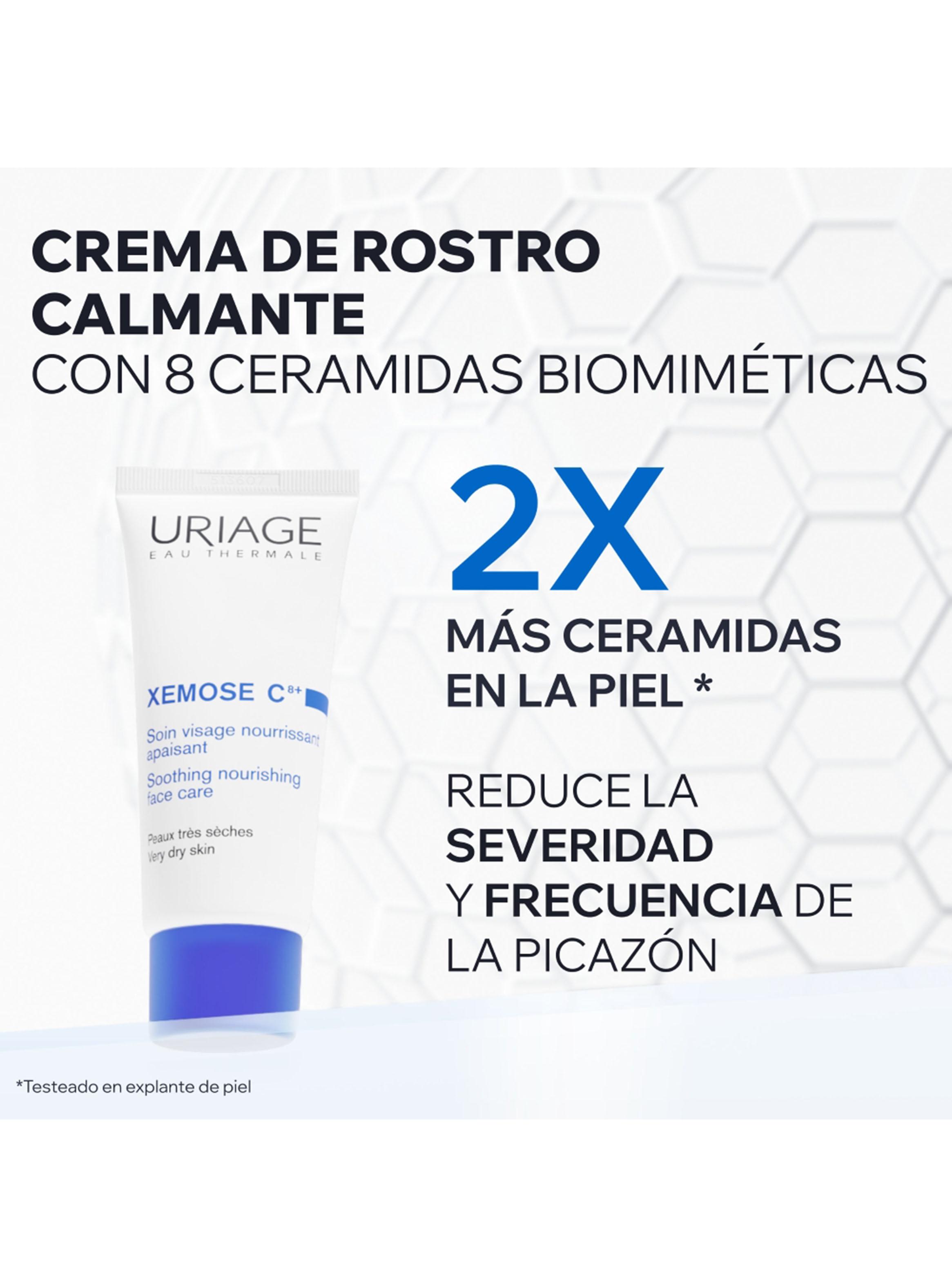 Crema Facial Calmante Nutritiva Xemose C8+ 40ml Uriage-1