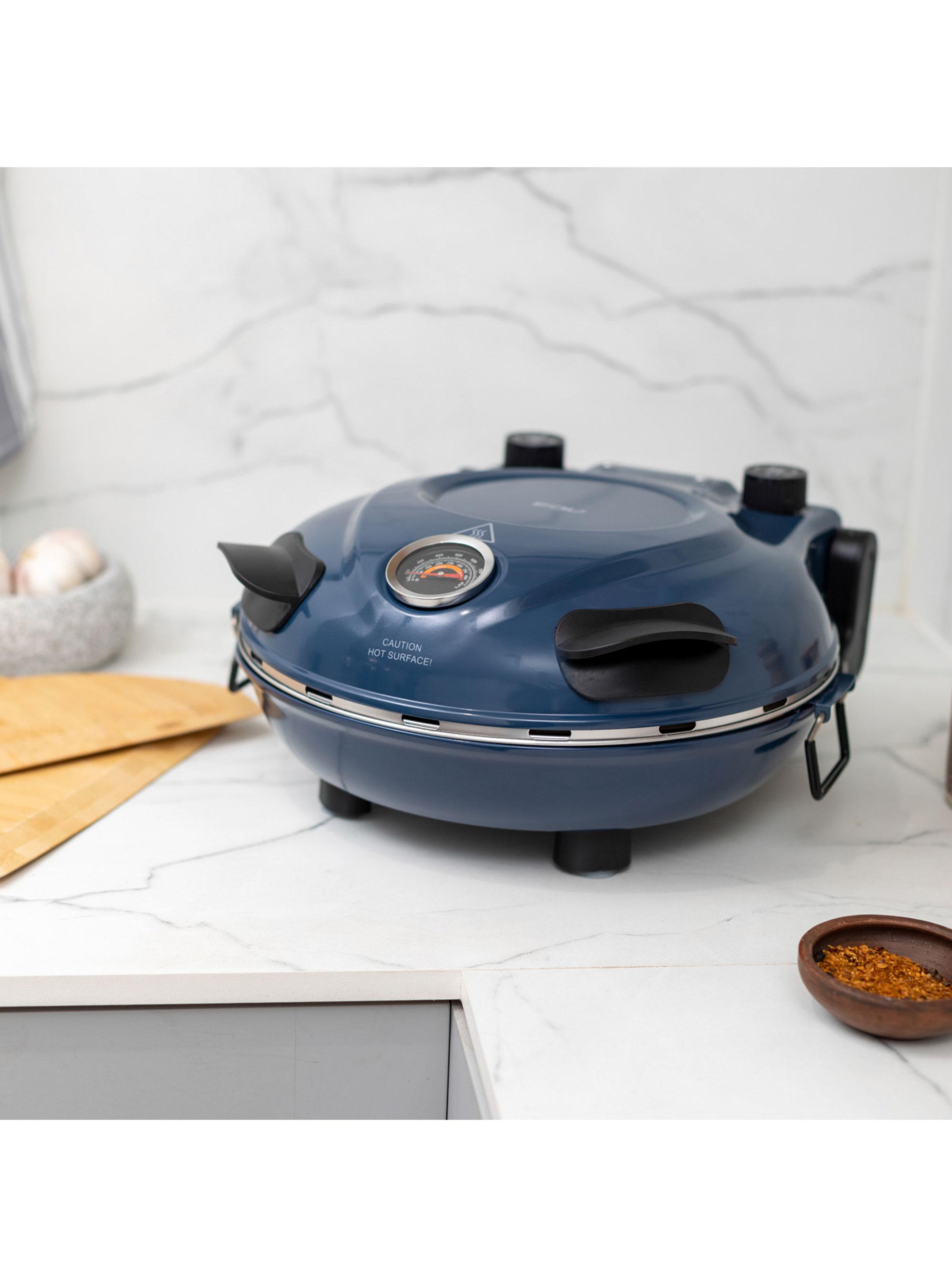 Horno Eléctrico para Pizza Doble Control MS-603A Azul-3