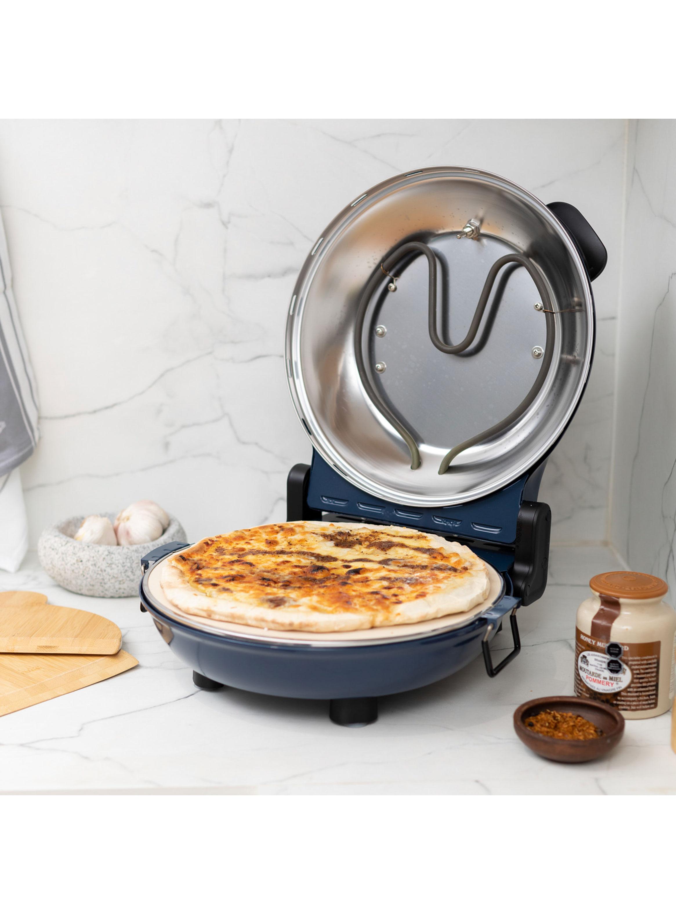 Horno Eléctrico para Pizza Doble Control MS-603A Azul-4