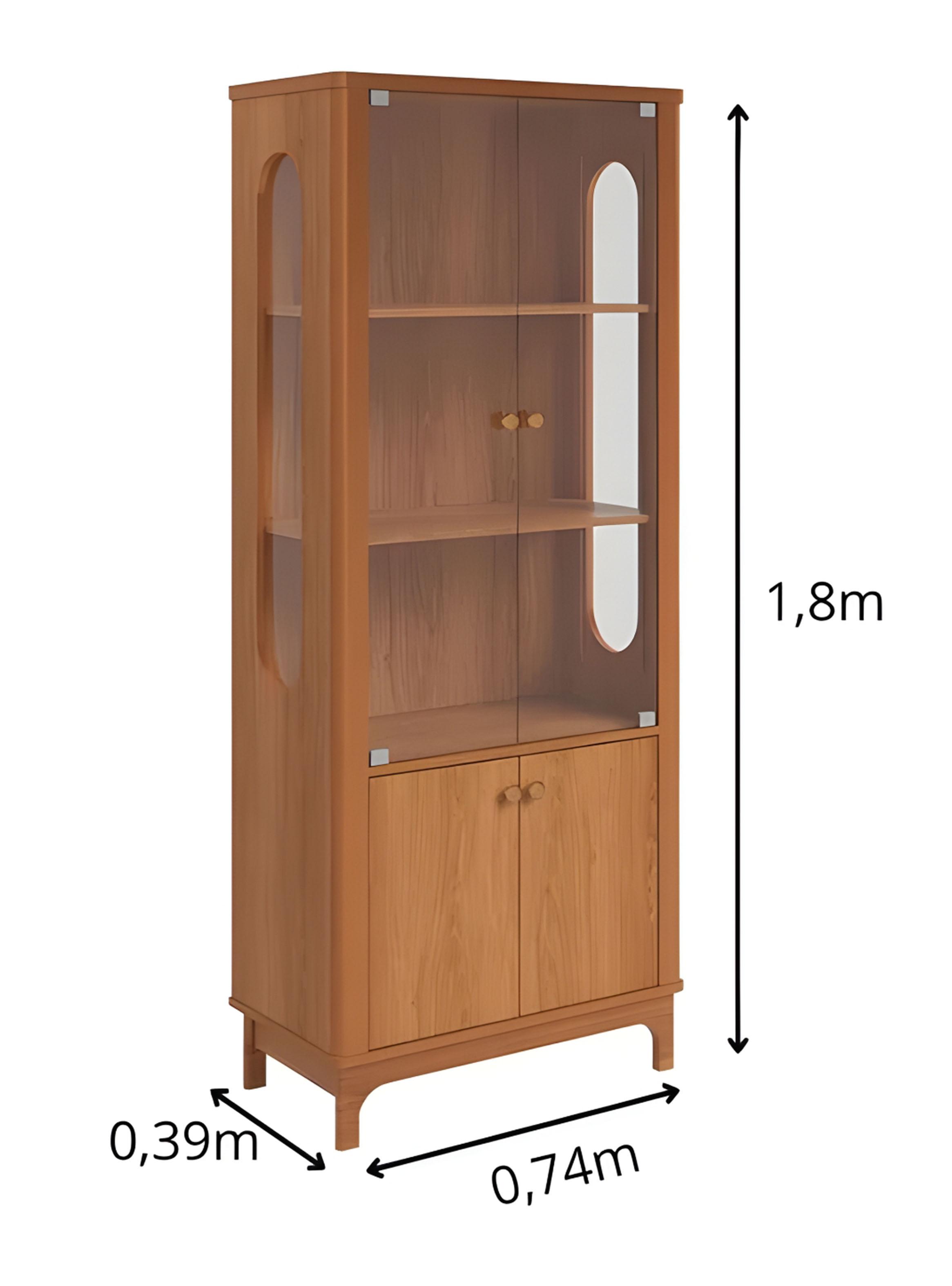 Cristalera Jade Jequitiba 4 Puertas-1