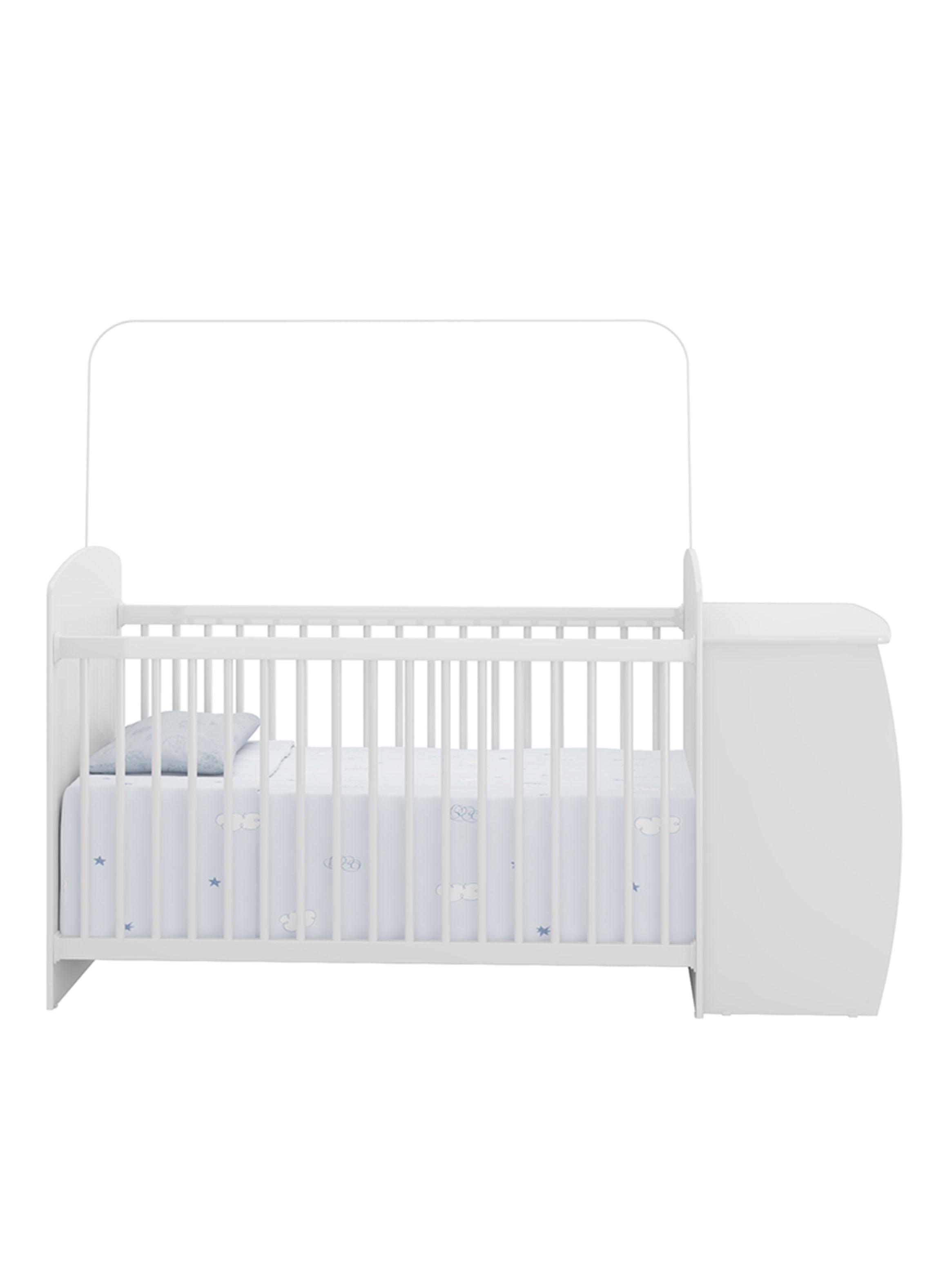 Cuna con Cómoda Mudador Bambini Blanco-2