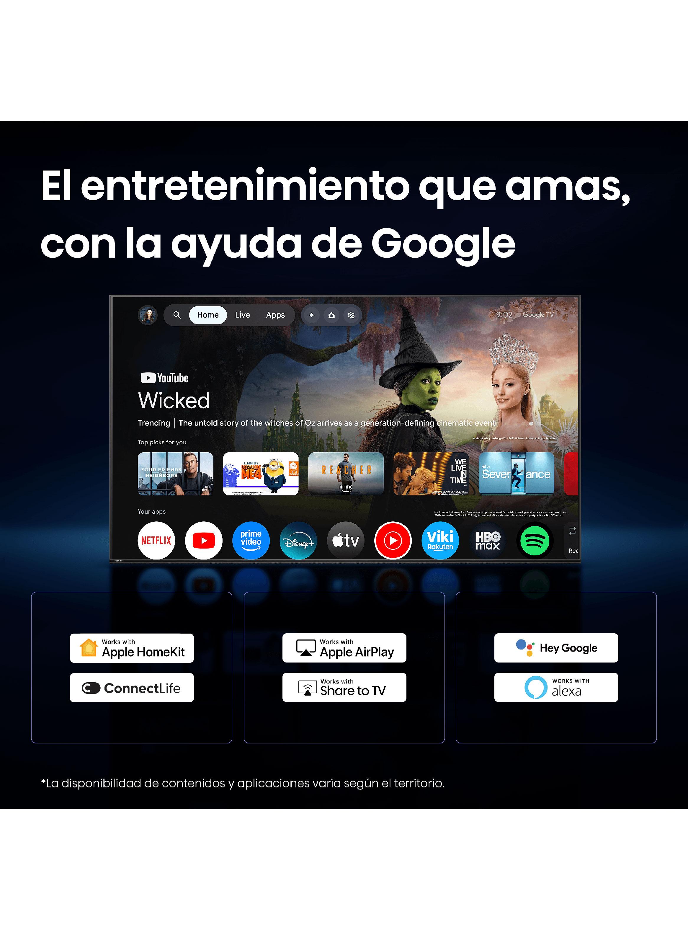 QLED Smart TV 55'' 4K UHD Google Tv 55QD68SG-8