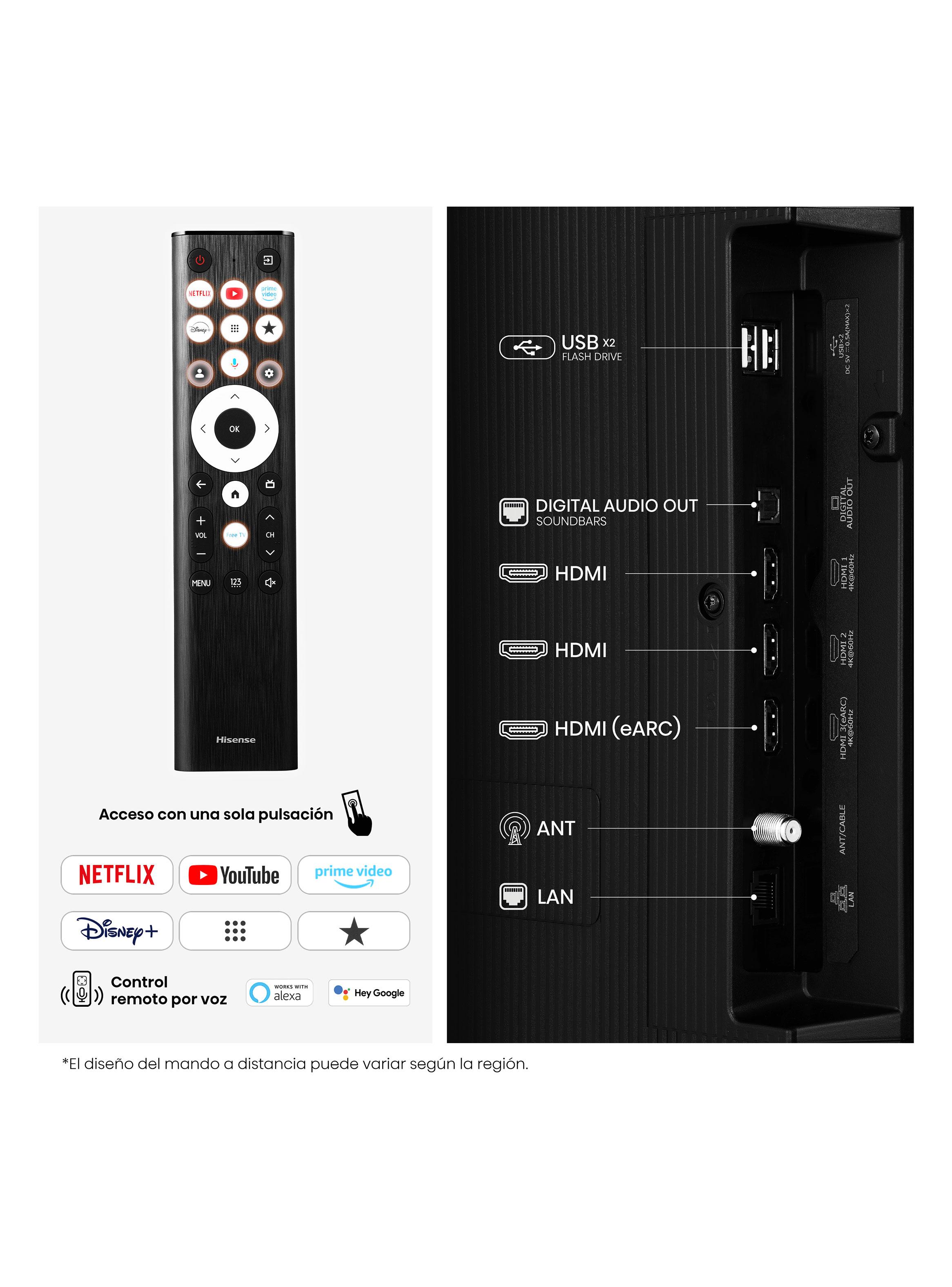 QLED Smart TV 65'' 4K UHD Google TV 65QD68SG-9