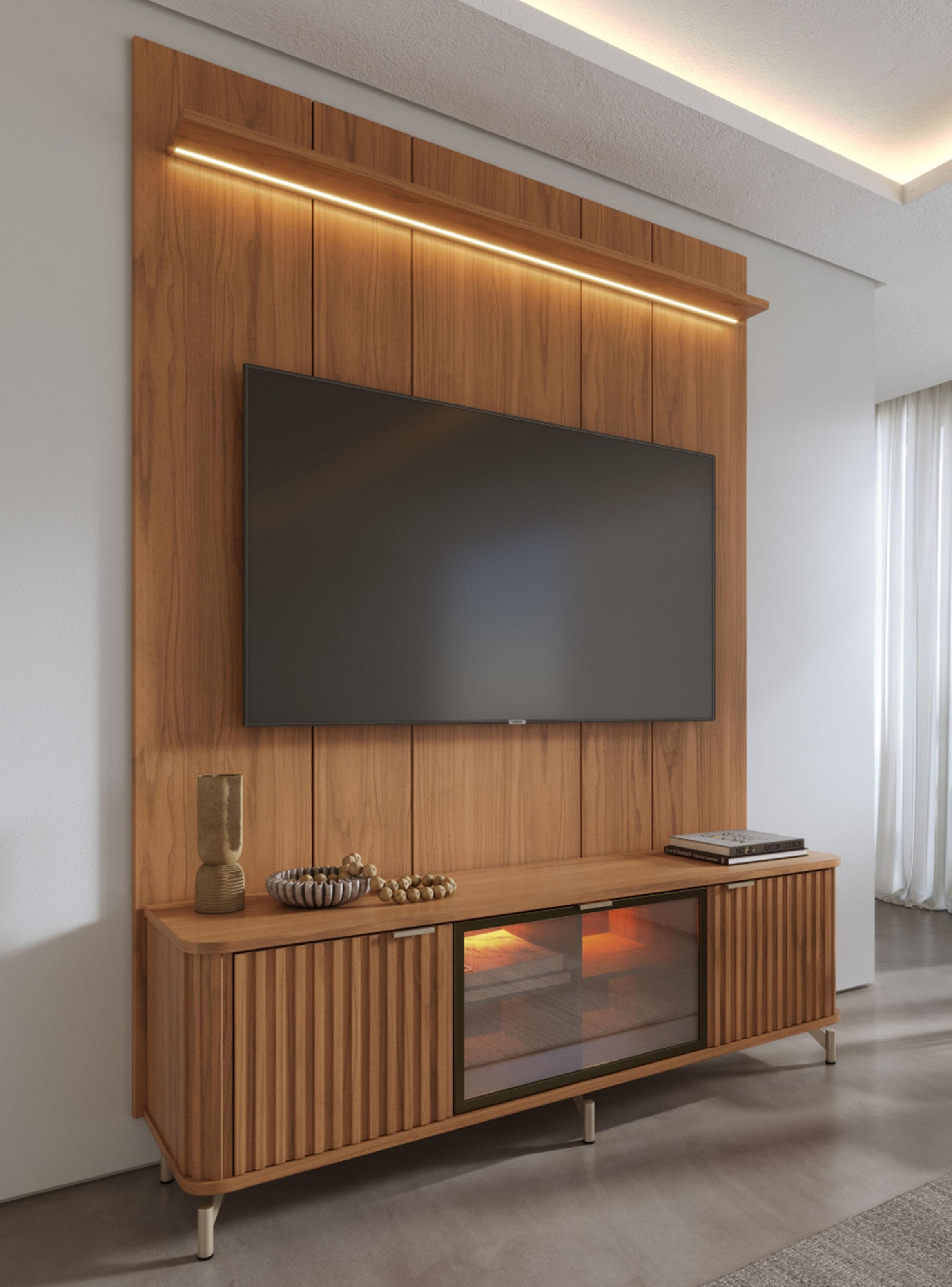 Rack TV 70'' 1.7 + Panel 1.8 Neon Float Led-0