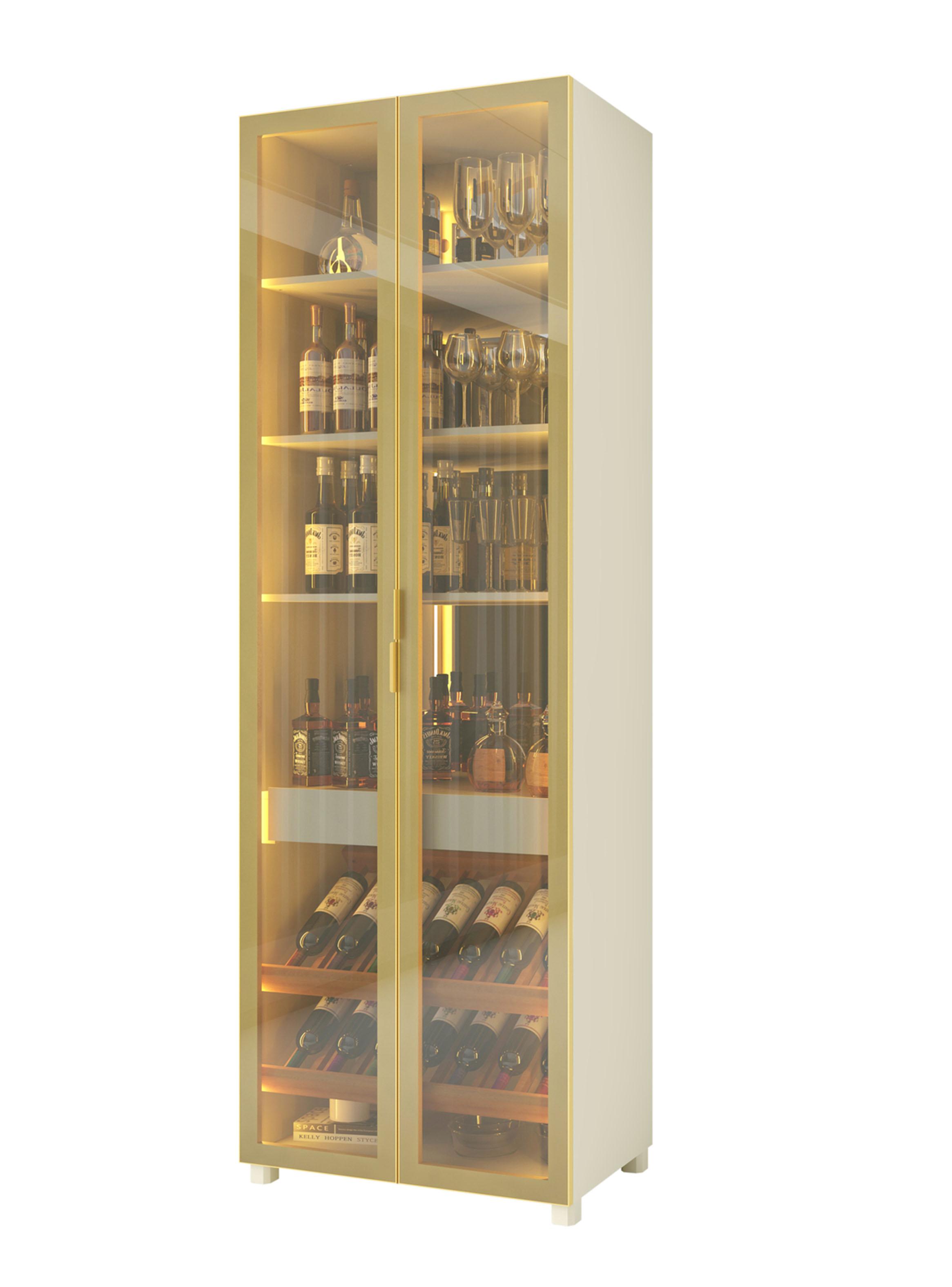 Vitrina Prisma Vidrio Led 76 cm-2