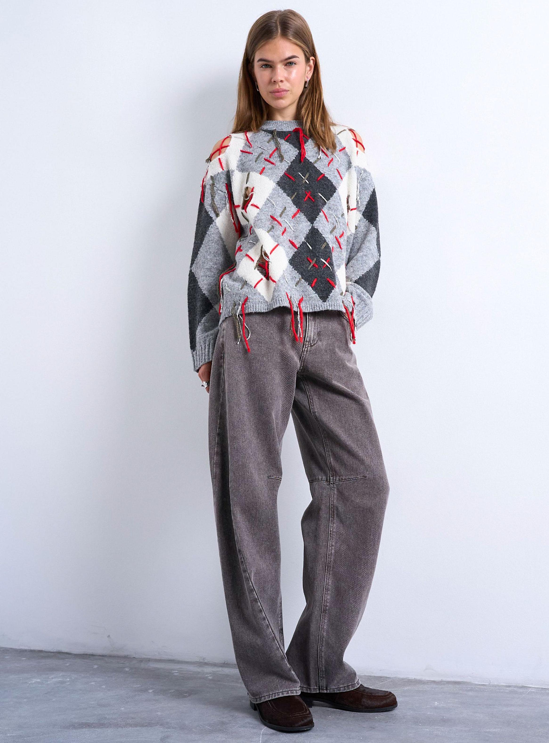 Jeans Brit Barrel con Cierre-3