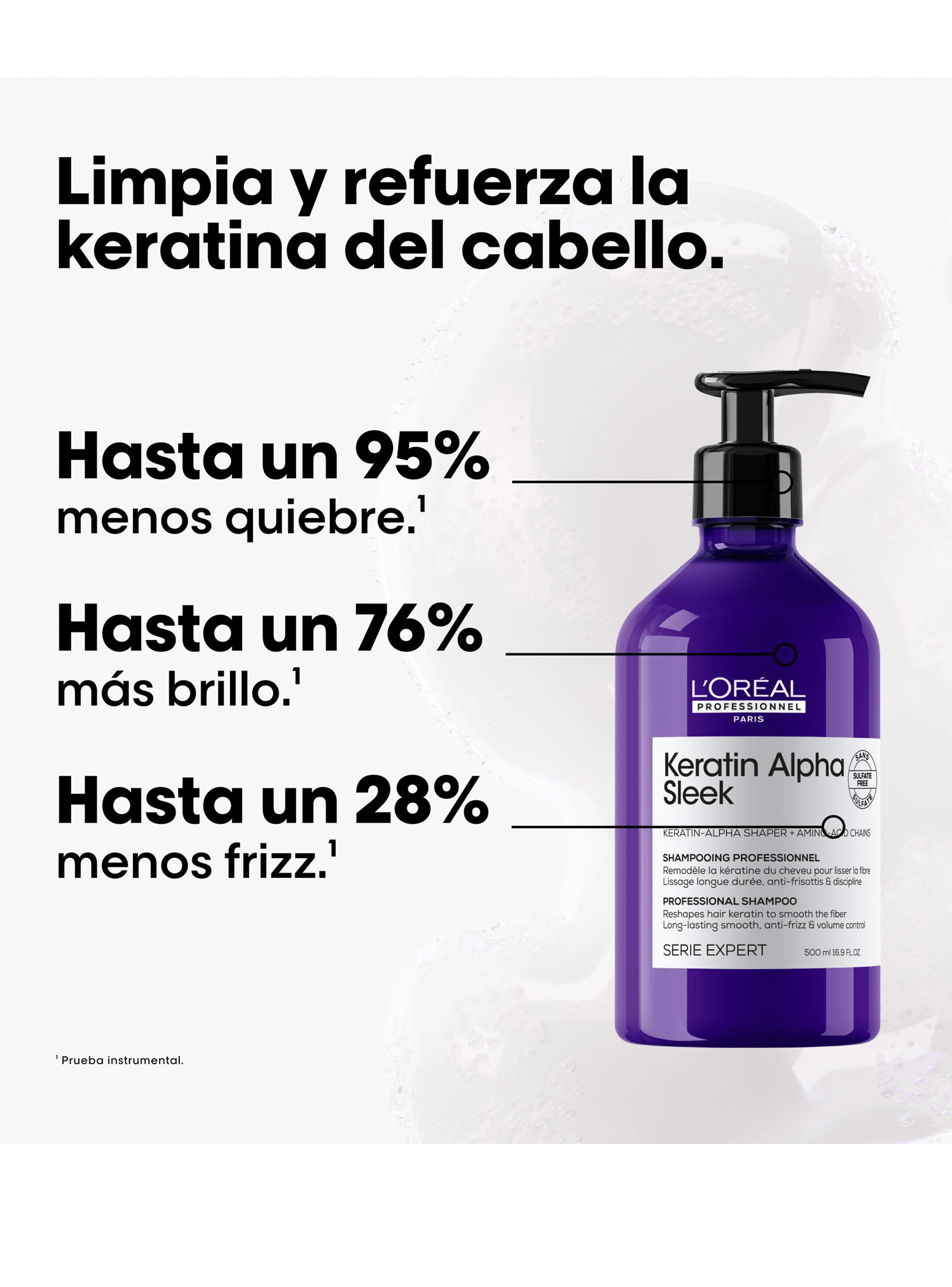 Shampoo Anti-frizz 500ml Keratin Alpha Sleek-1