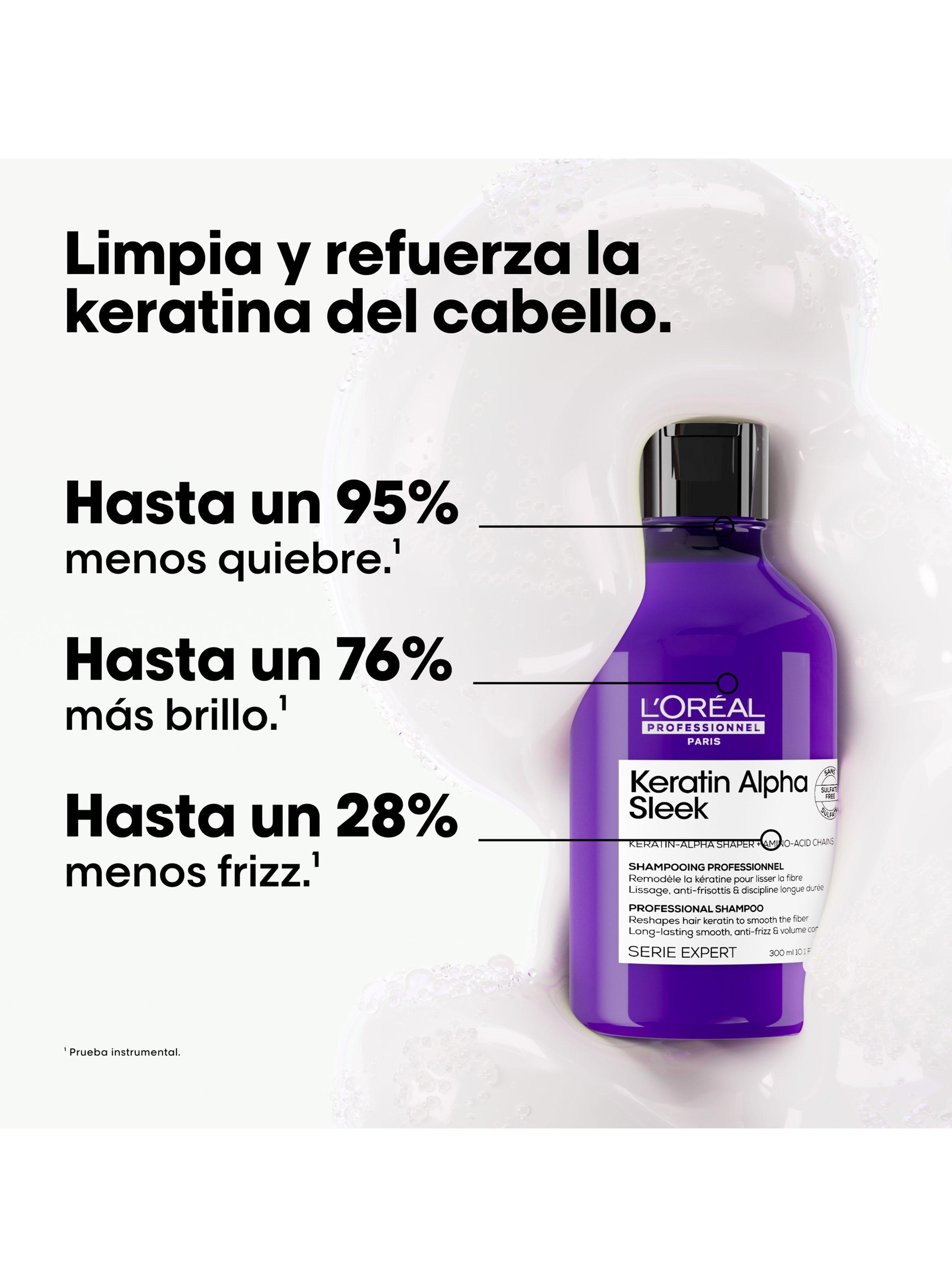 Shampoo Anti-frizz 300ml Keratin Alpha Sleek-2